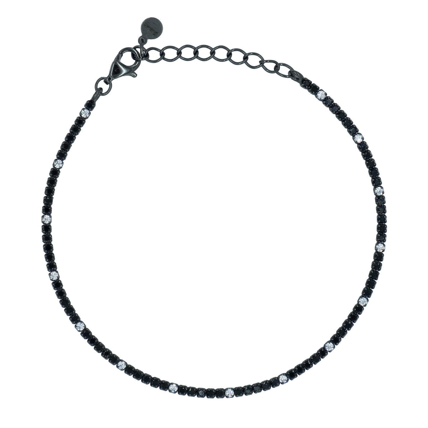 Bracciale Dilvdò Tennis 1.5mm Black Black & White