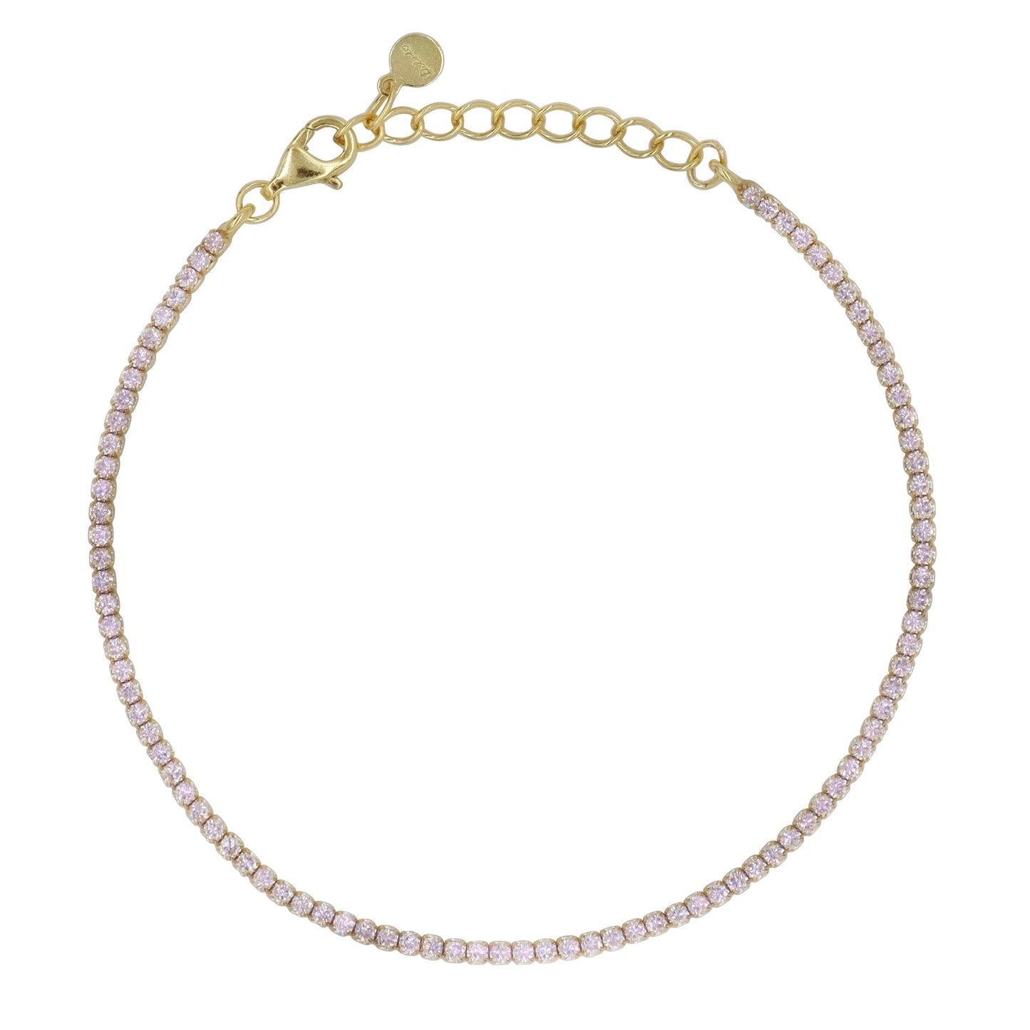 Bracciale Dilvdò Tennis 1.5mm Gold Pink