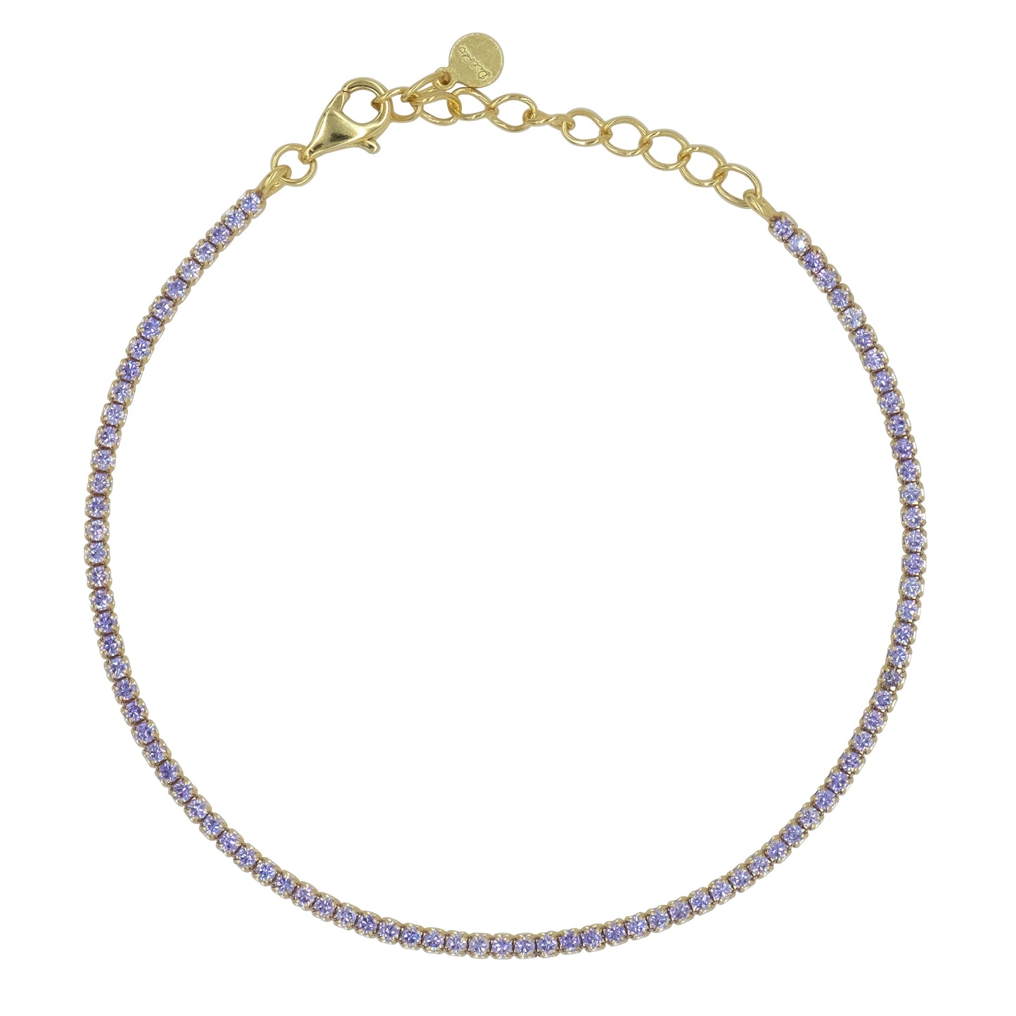 Bracciale Dilvdò Tennis 1.5mm Gold Lavender