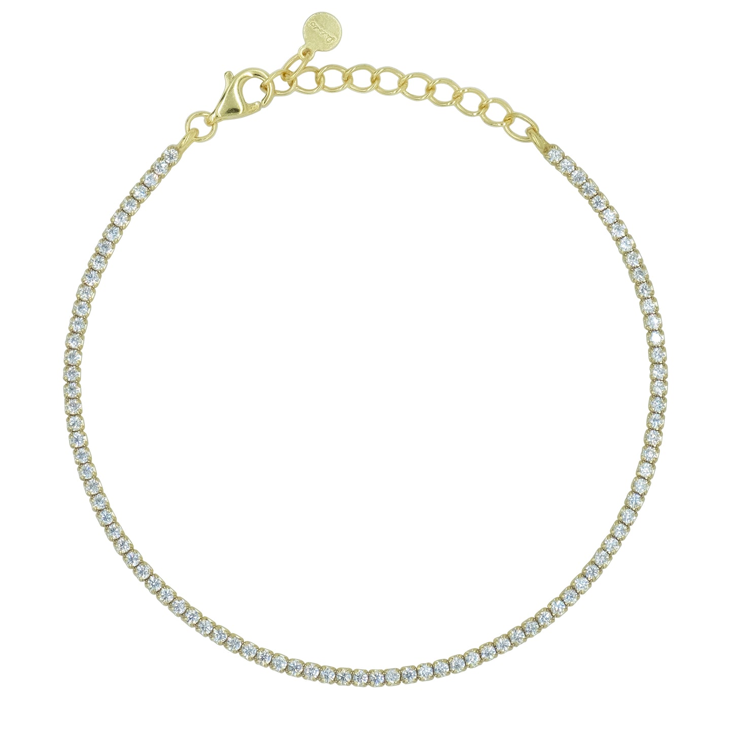 Bracciale Dilvdò Tennis 1.5mm Gold White