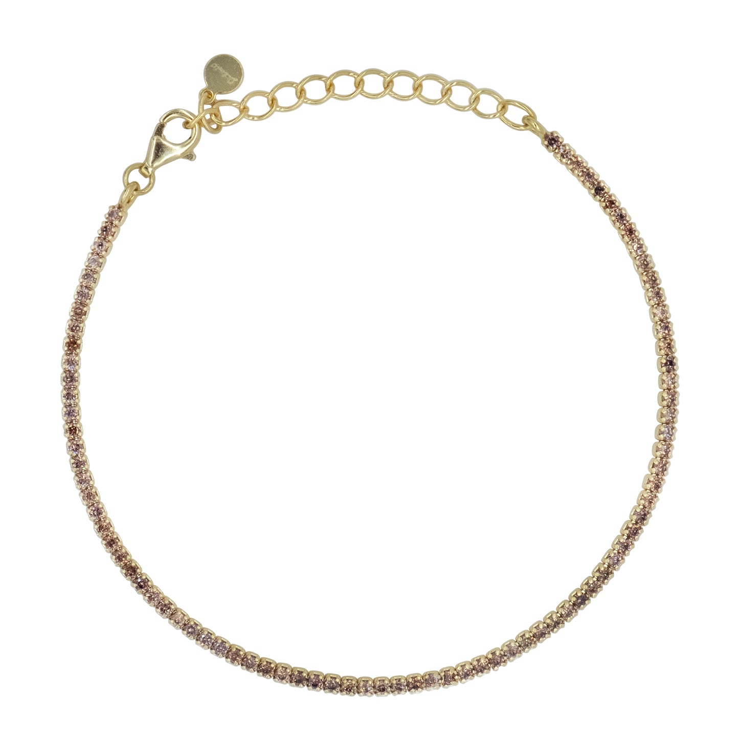 Bracciale Dilvdò Tennis 1.5mm Gold Brown