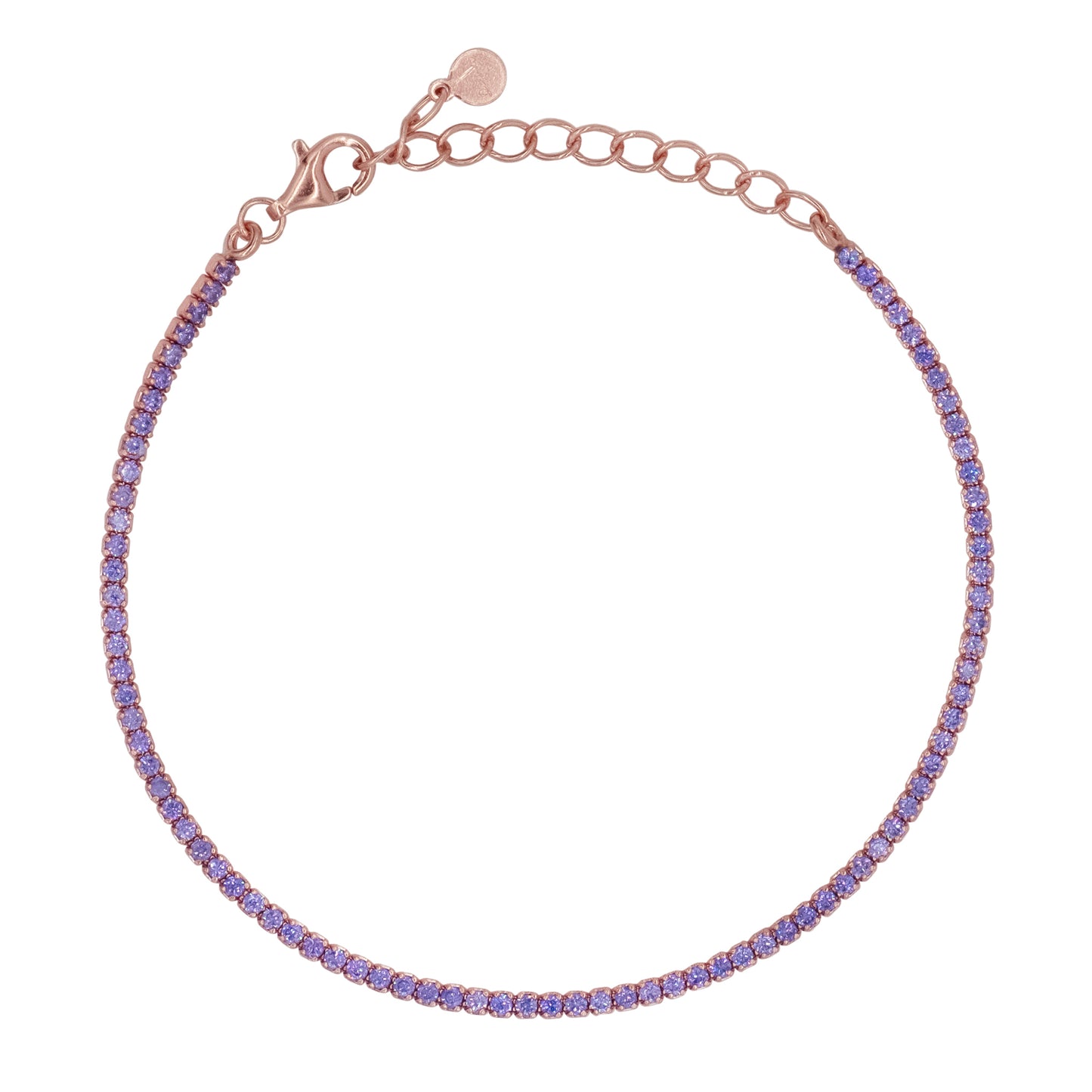 Bracciale Dilvdò Tennis 1.5mm Rosè Lavender