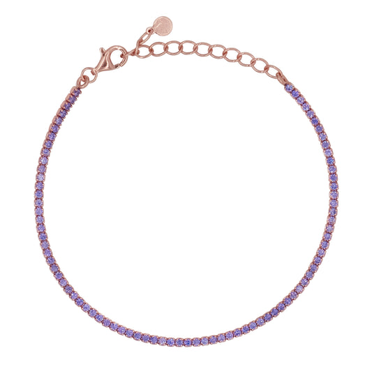 Bracciale Dilvdò Tennis 1.5mm Rosè Lavender