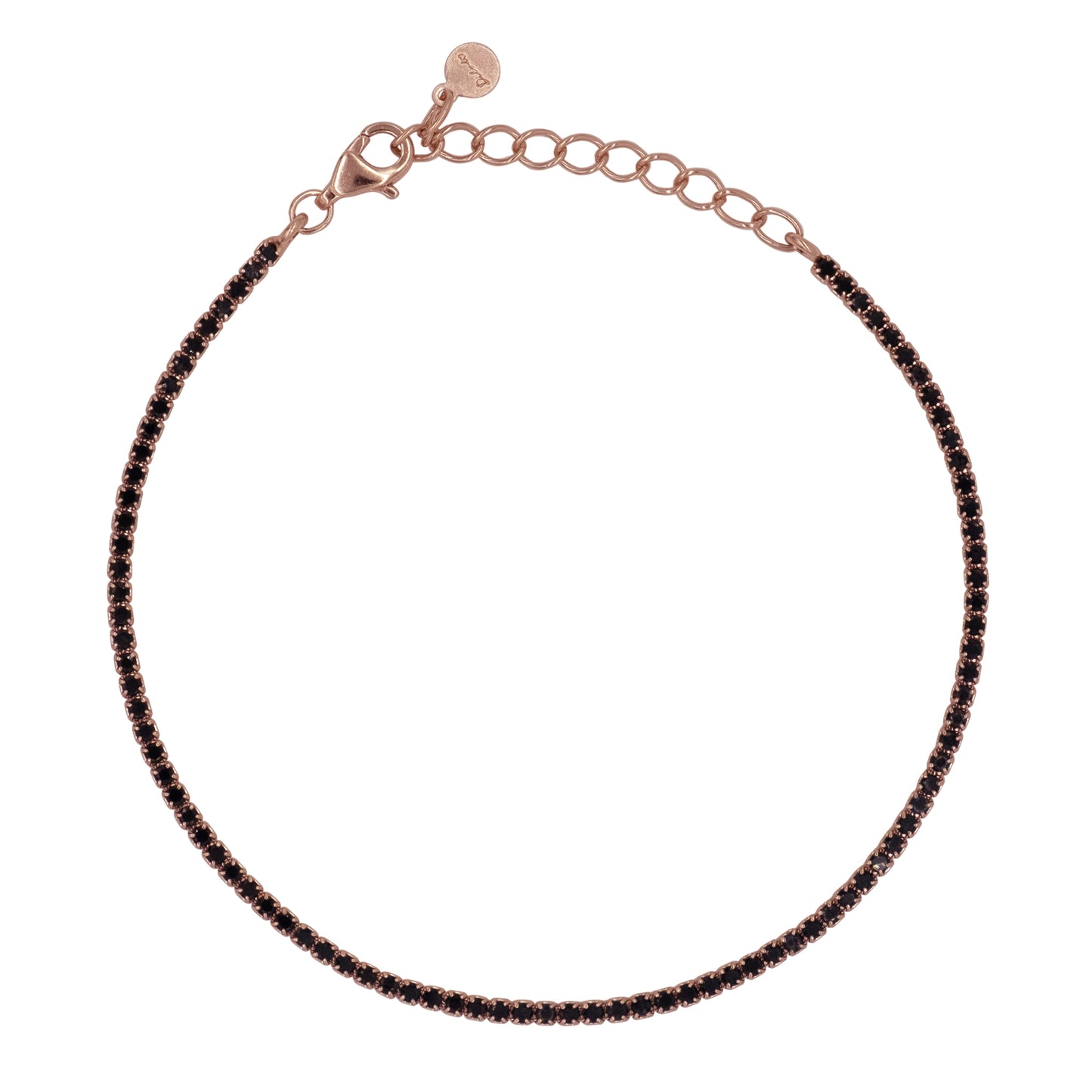 Bracciale Dilvdò Tennis 1.5mm Rosè Black
