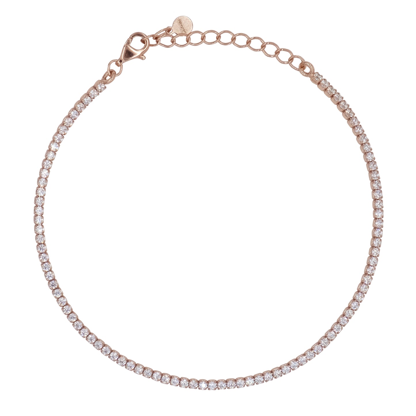 Bracciale Dilvdò Tennis 1.5mm Rosè White