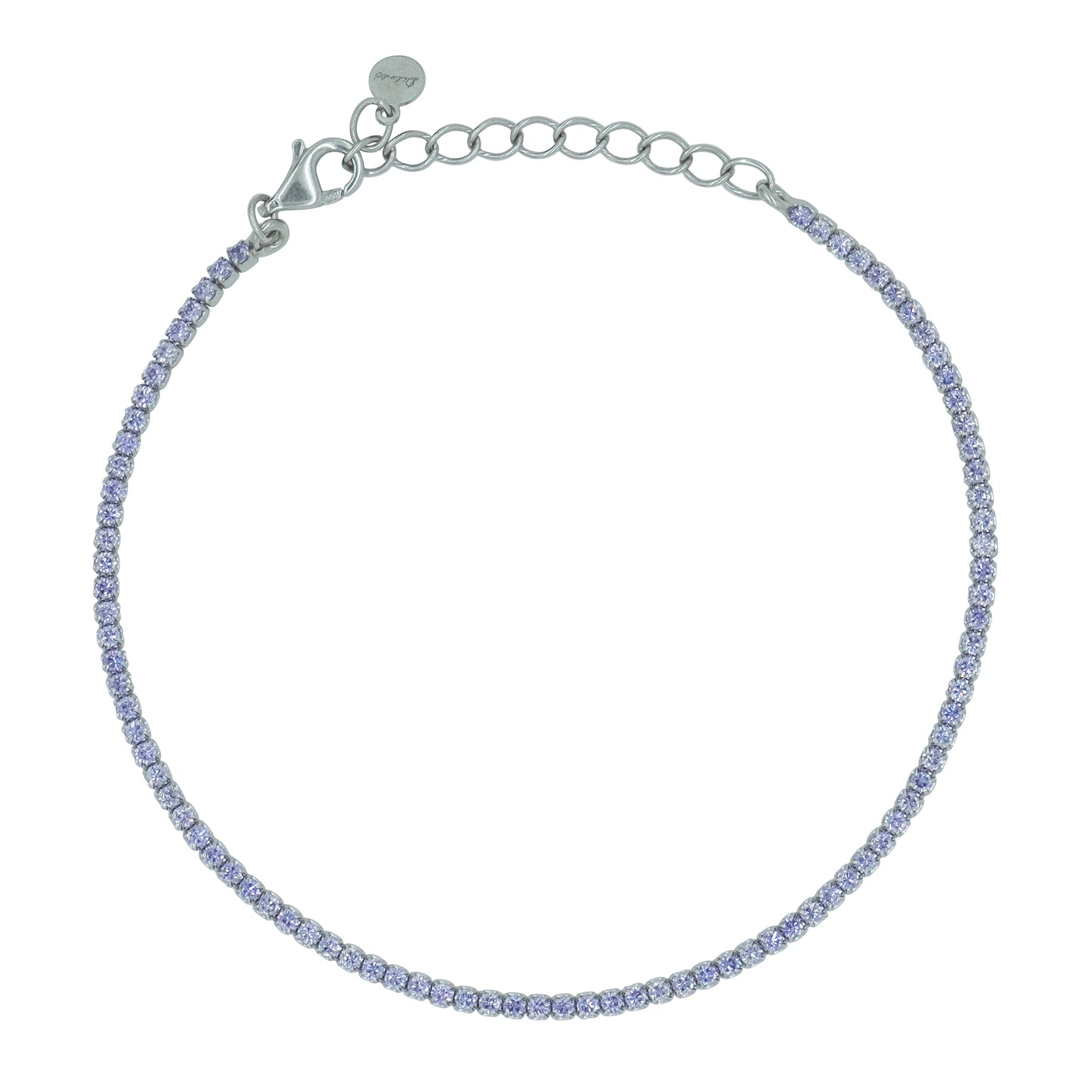 Bracciale Dilvdò Tennis 1.5mm Silver Lavender