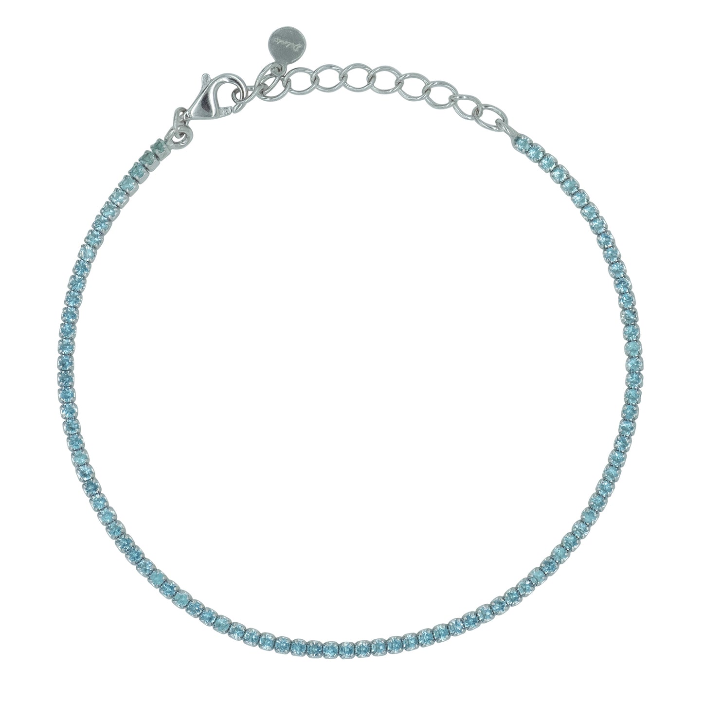 Bracciale Dilvdò Tennis 1.5mm Silver Turquoise