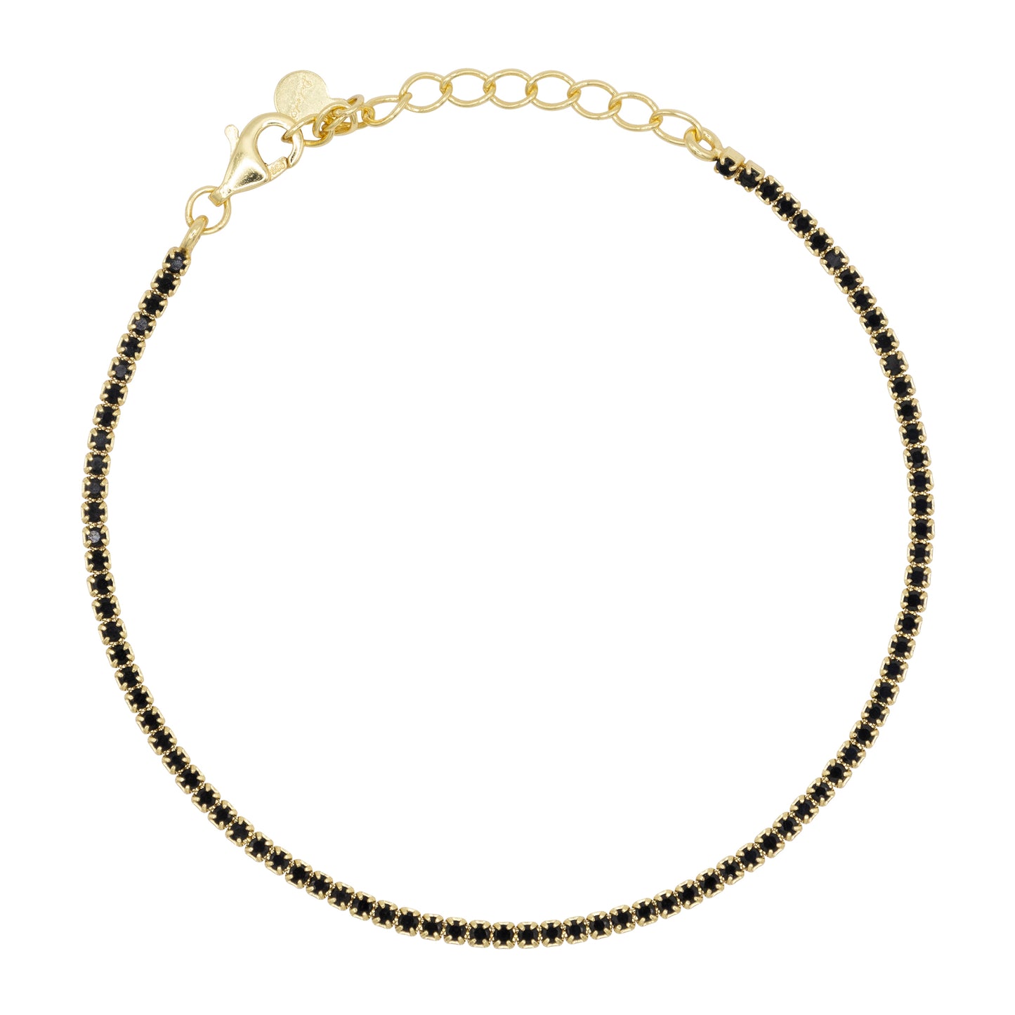 Bracciale Dilvdò Tennis 1.5mm Gold Black