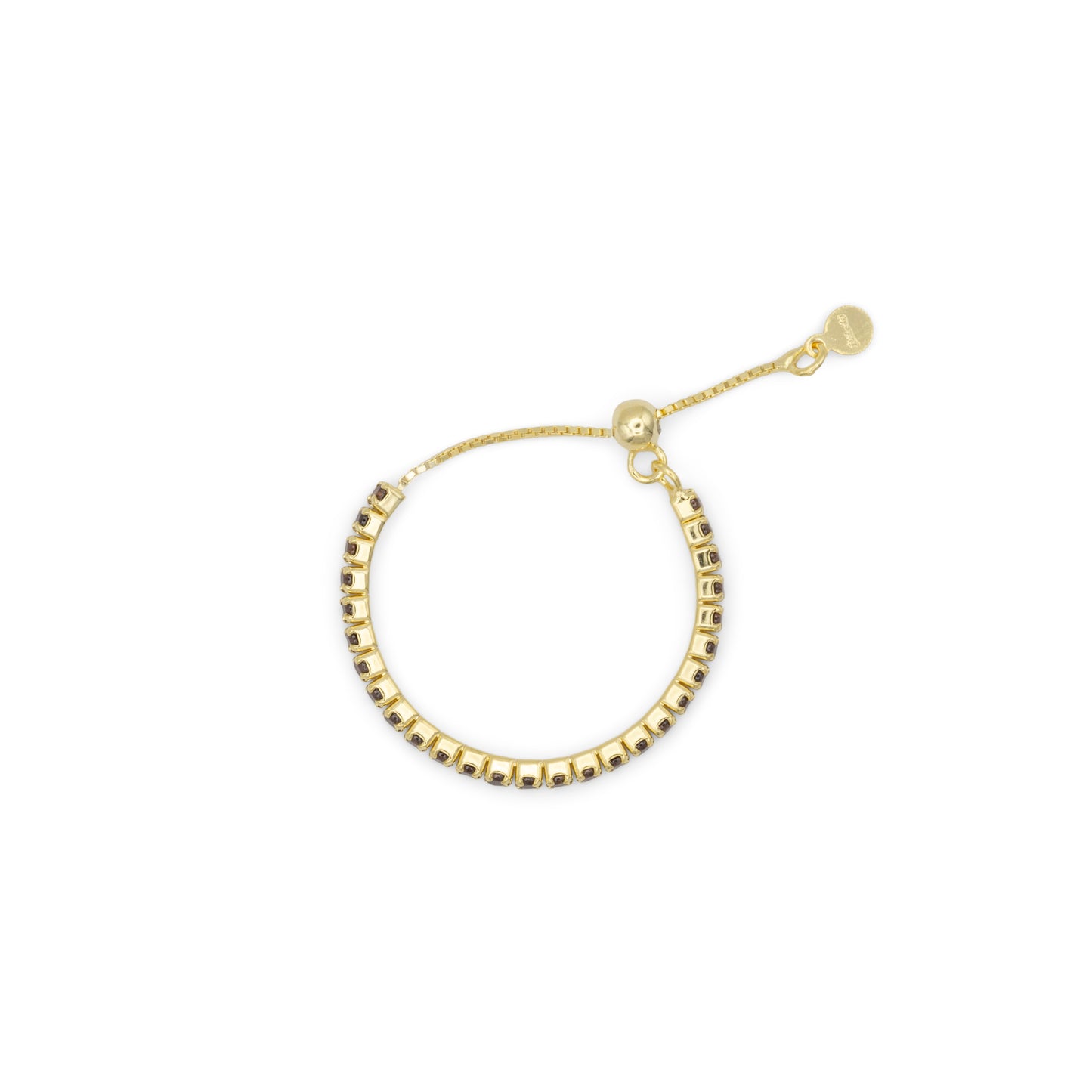 Adjustable Eternity Ring Dilvdò Gold Brown