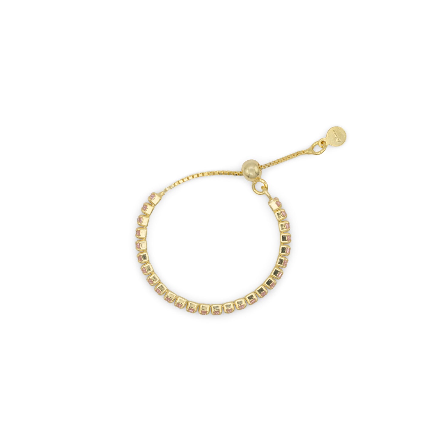 Adjustable Eternity Ring Dilvdò Gold Pink
