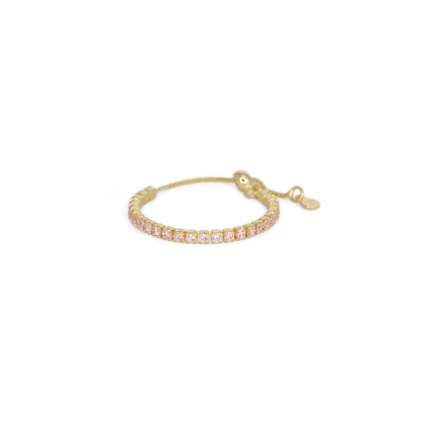 Adjustable Eternity Ring Dilvdò Gold Pink