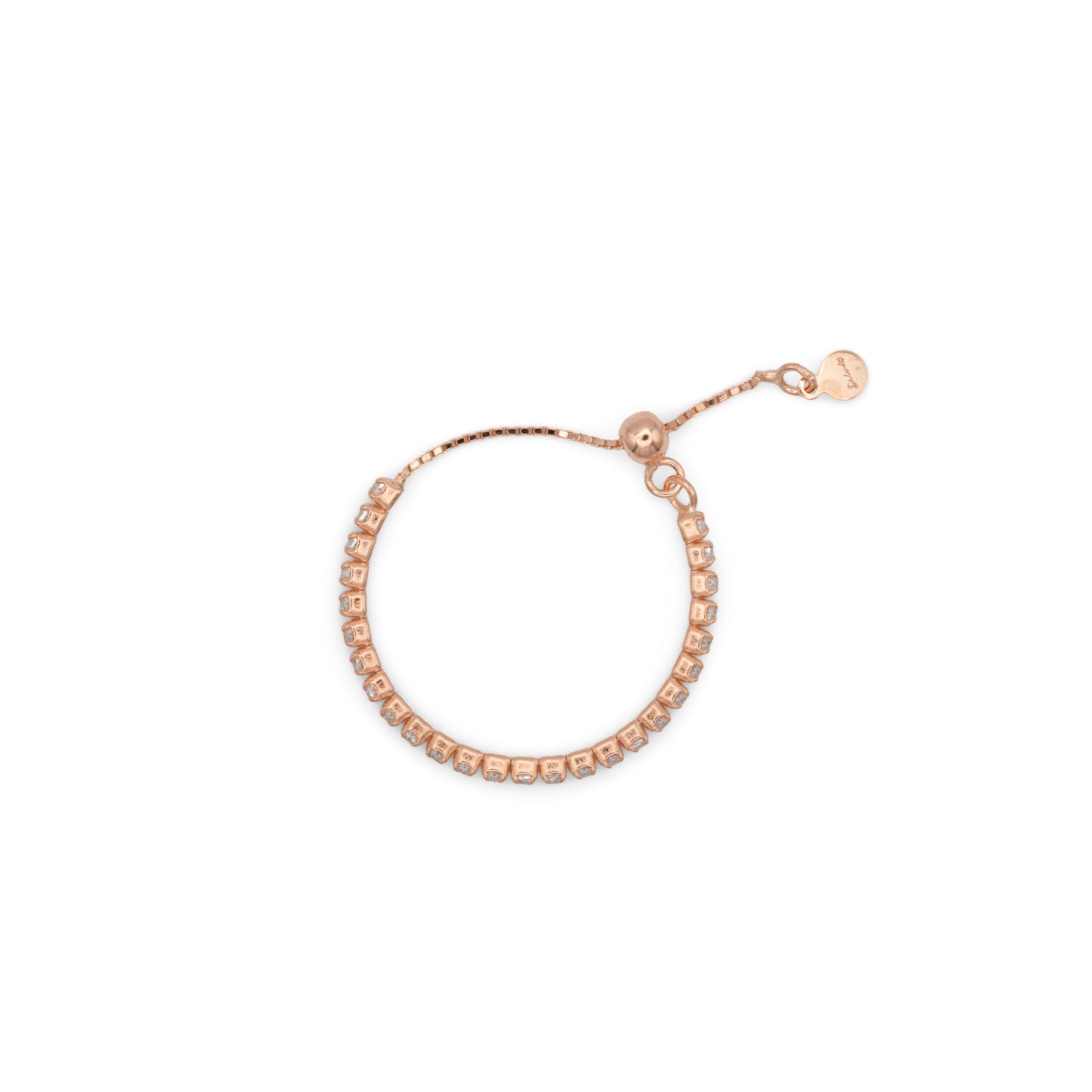 Adjustable Eternity Ring Dilvdò Rosè White