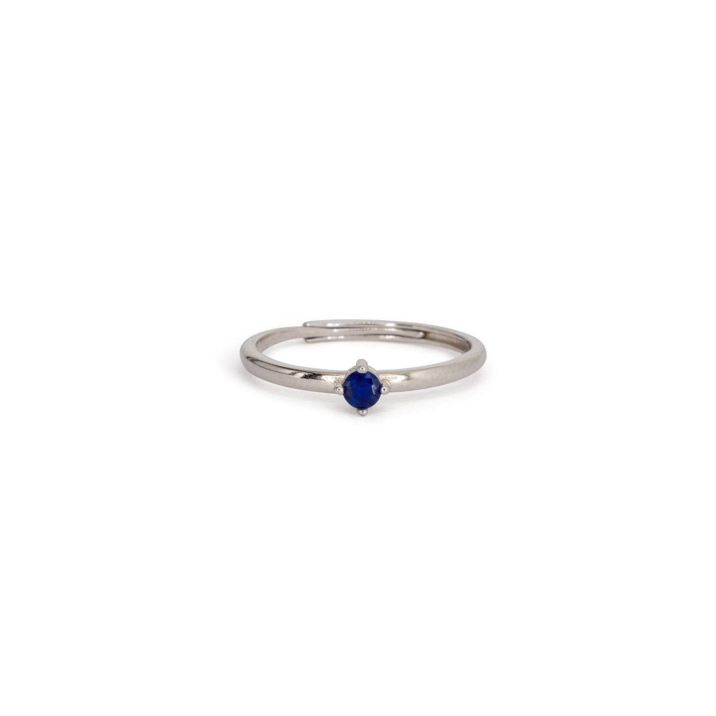 Solitaire Ring Dilvdò Silver Blue