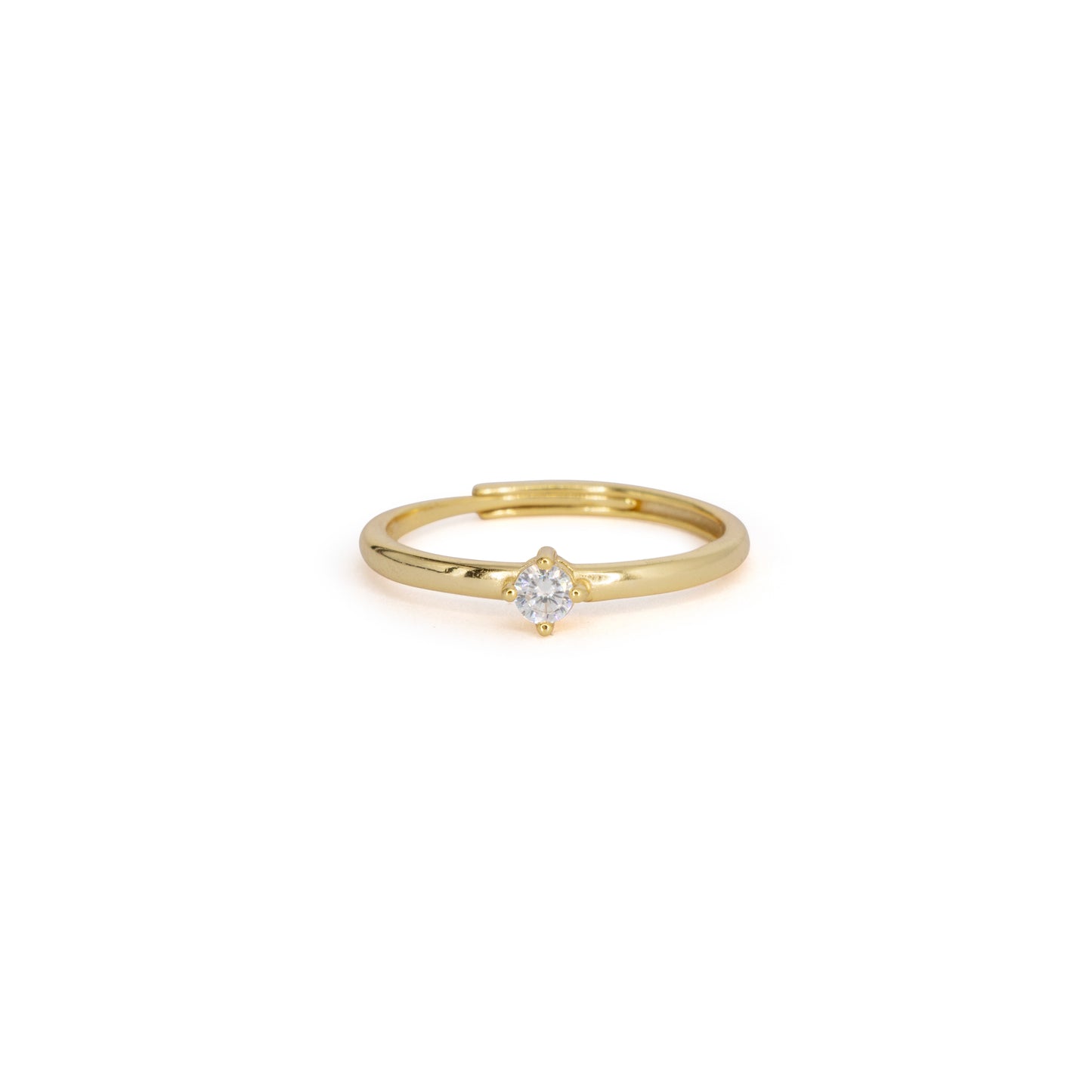 Solitaire Ring Dilvdò Gold White