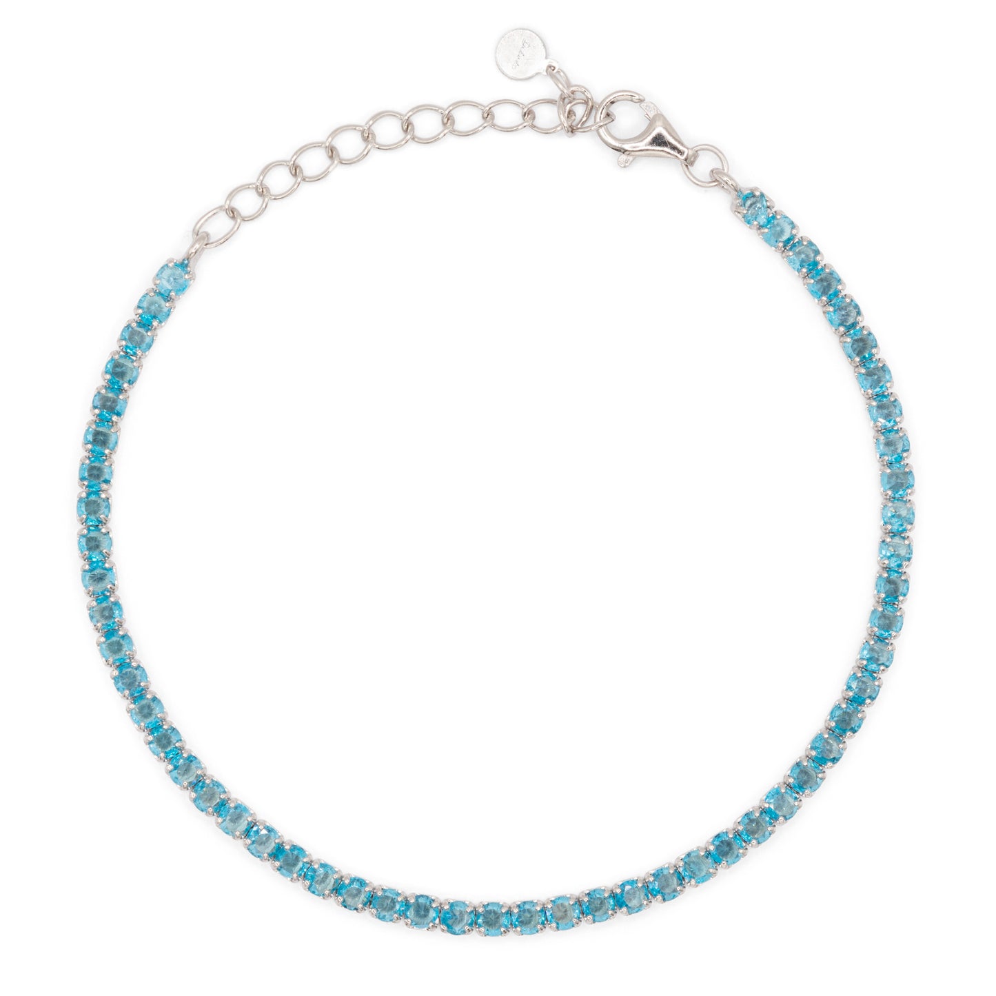 Bracciale Dilvdò Tennis 2.5mm Silver Turquoise
