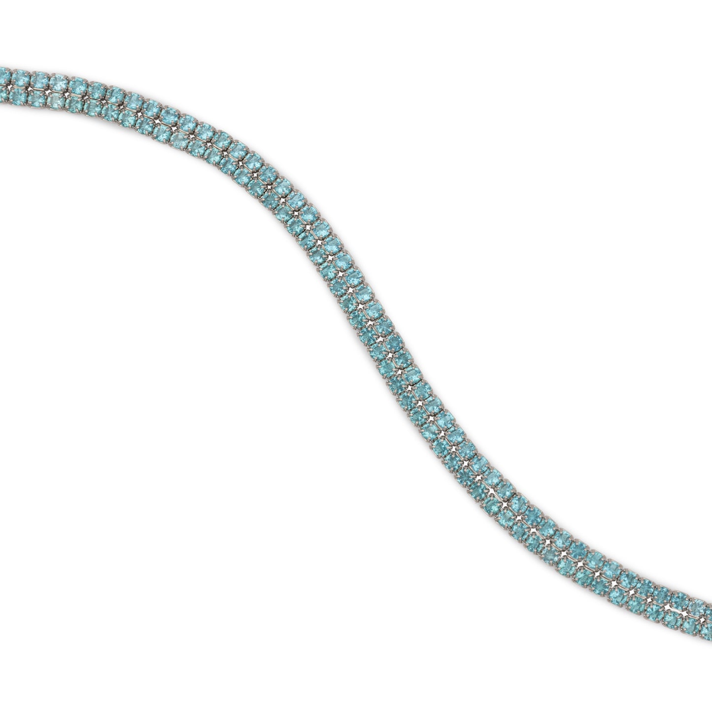 Bracciale Dilvdò Double Tennis Silver Turquoise