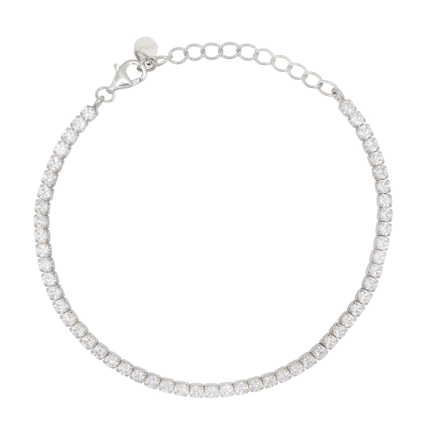 Bracciale Dilvdò Tennis 2.5mm Silver White