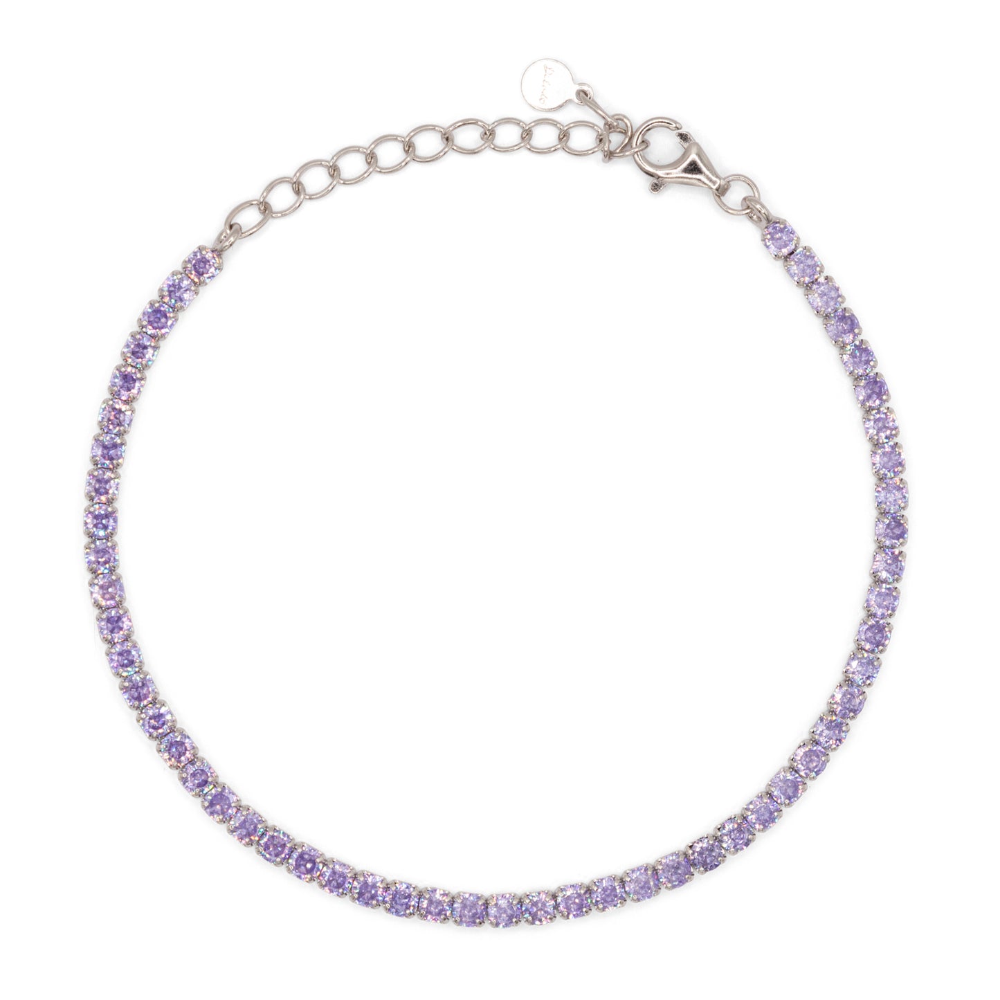 Bracciale Dilvdò Tennis 2.5mm Silver Lavender