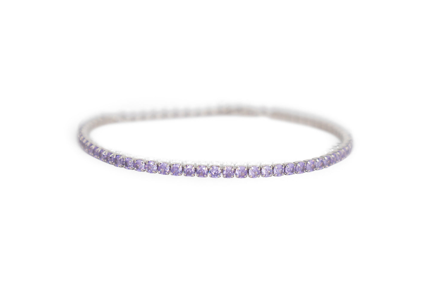 Bracciale Dilvdò Tennis 2.5mm Silver Lavender