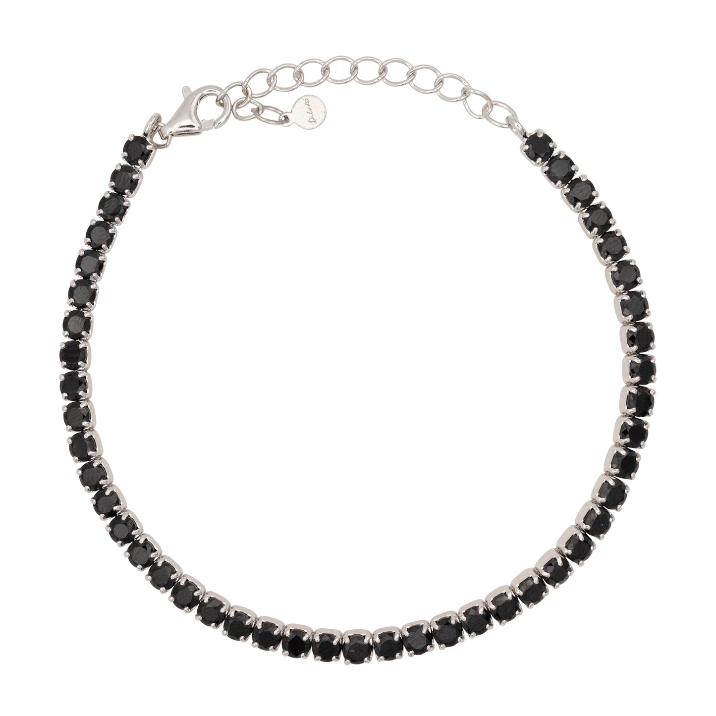 Bracciale Dilvdò Tennis 3mm Silver Black