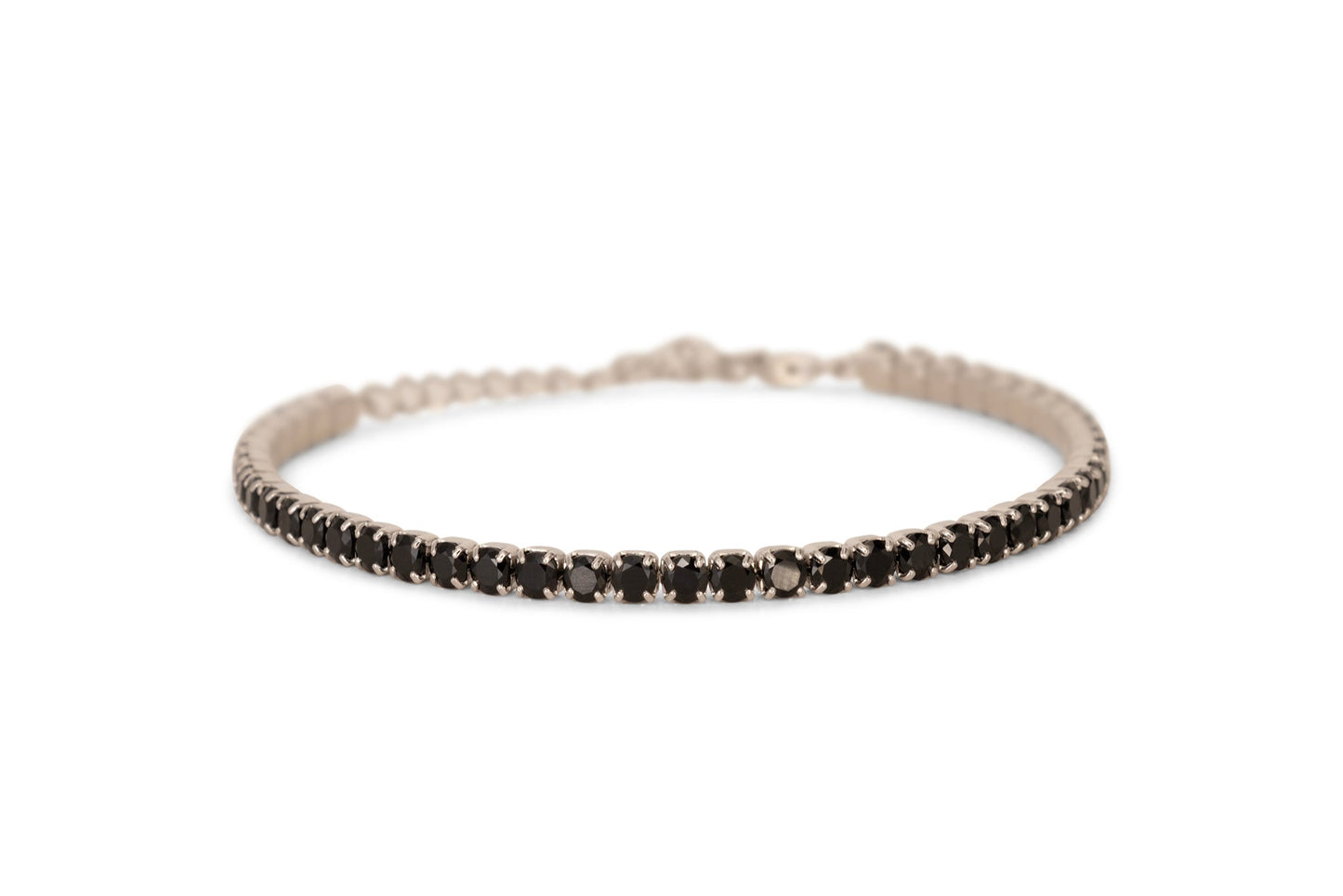 Bracciale Dilvdò Tennis 3mm Silver Black