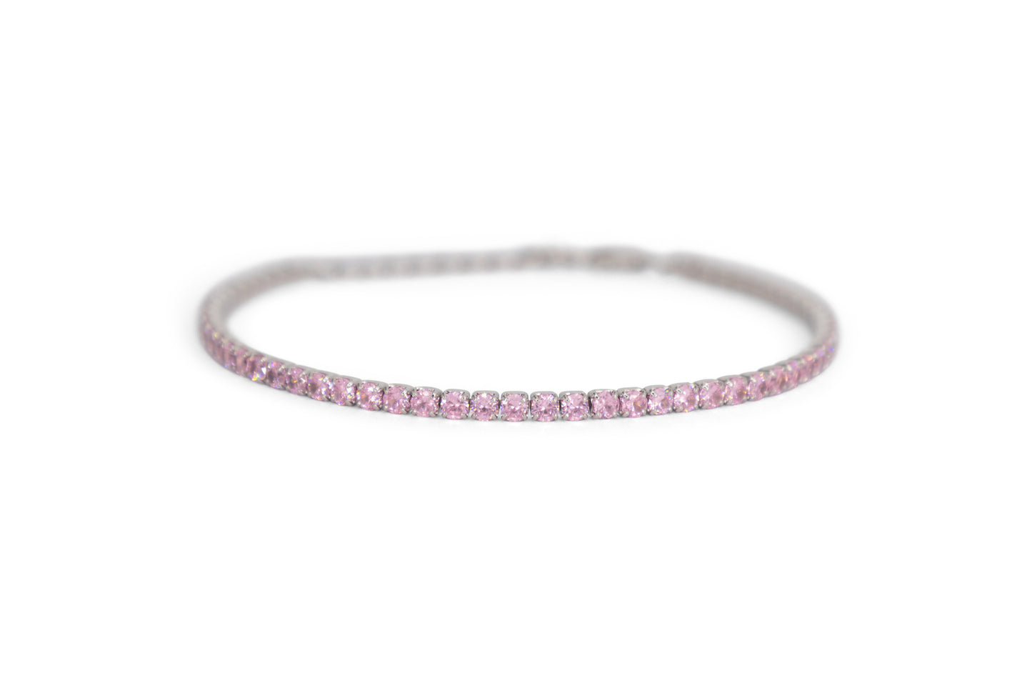 Bracciale Dilvdò Tennis 2.5mm Silver Pink