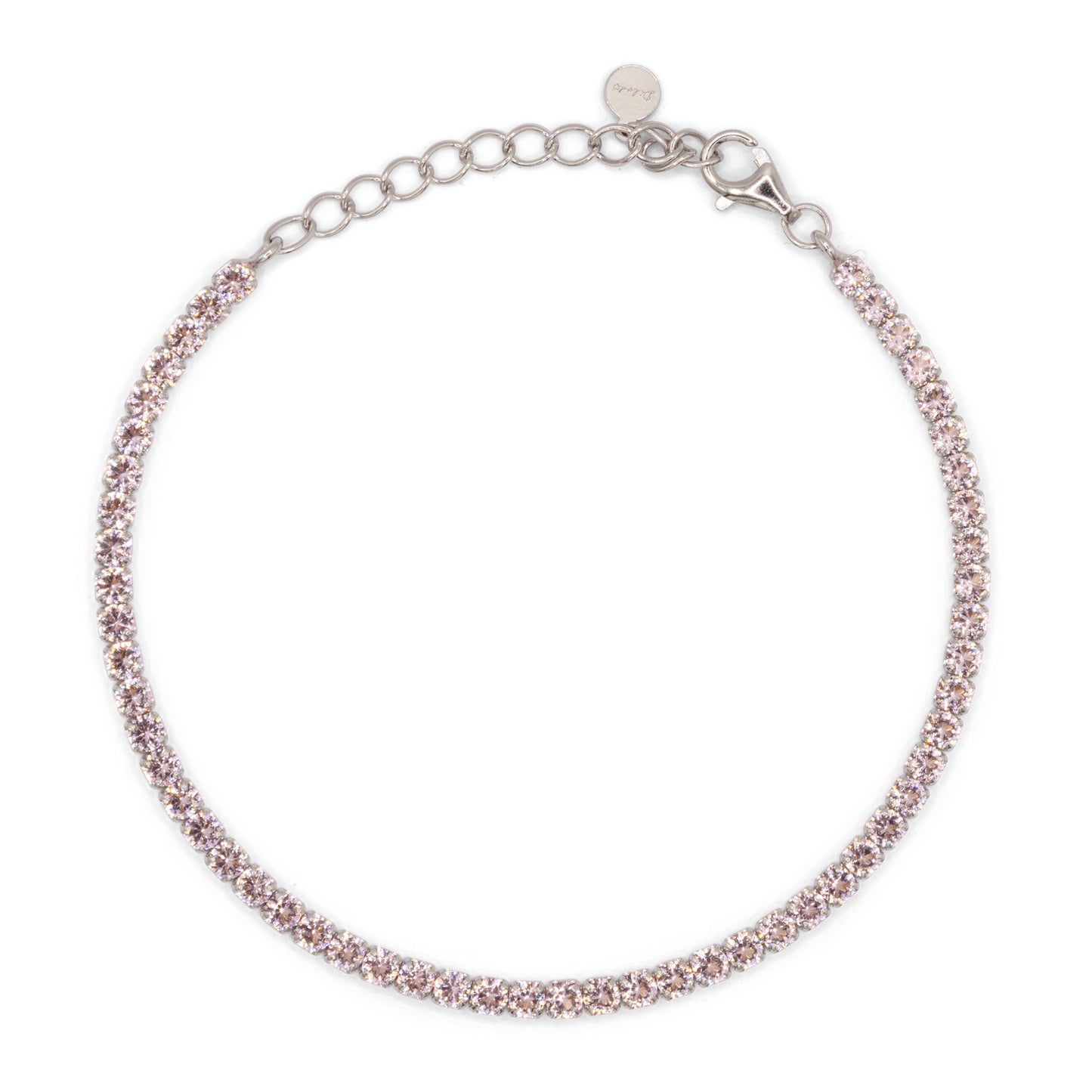 Bracciale Dilvdò Tennis 2.5mm Silver Morganite