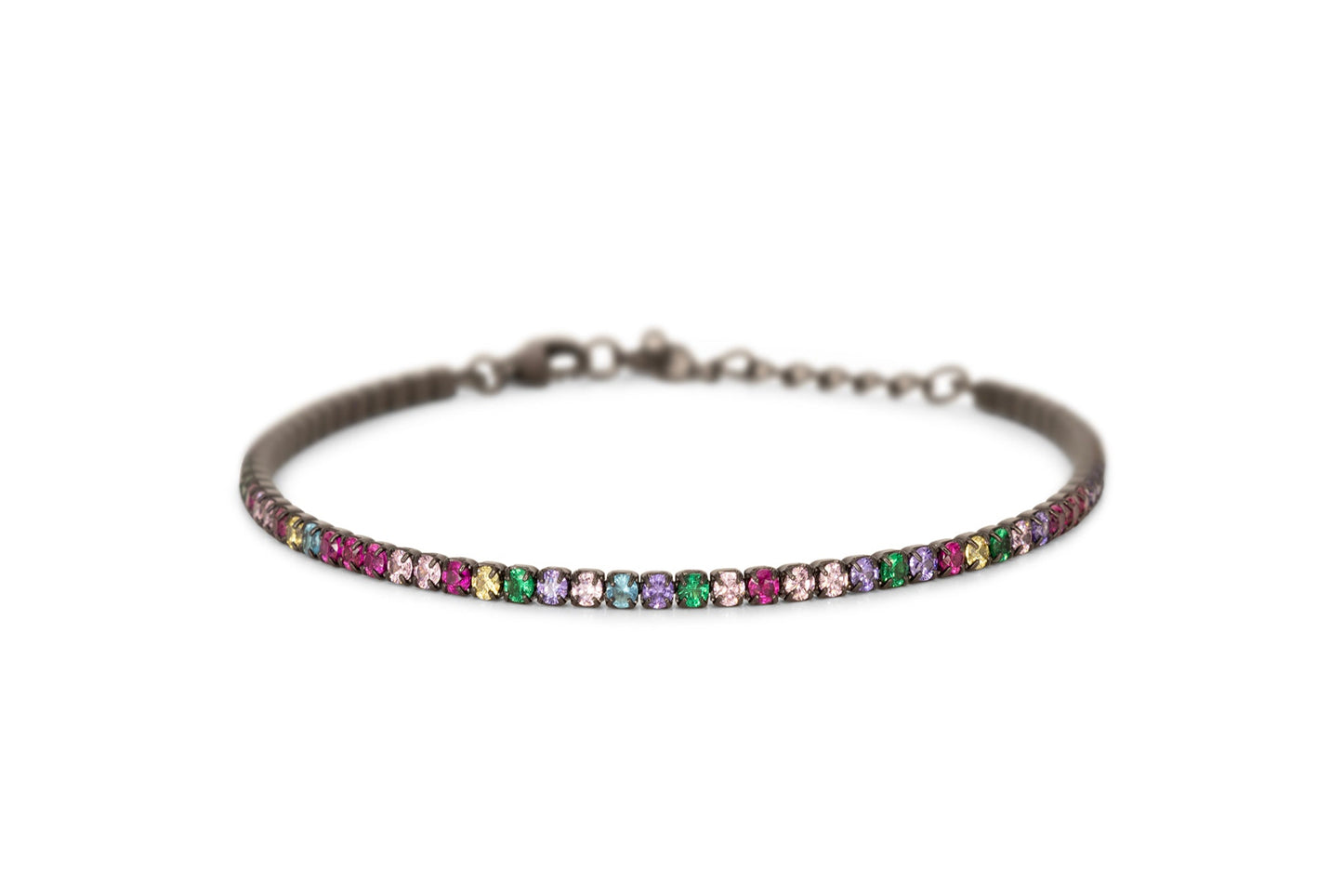 Bracciale Dilvdò Tennis 2mm Black Multicolor
