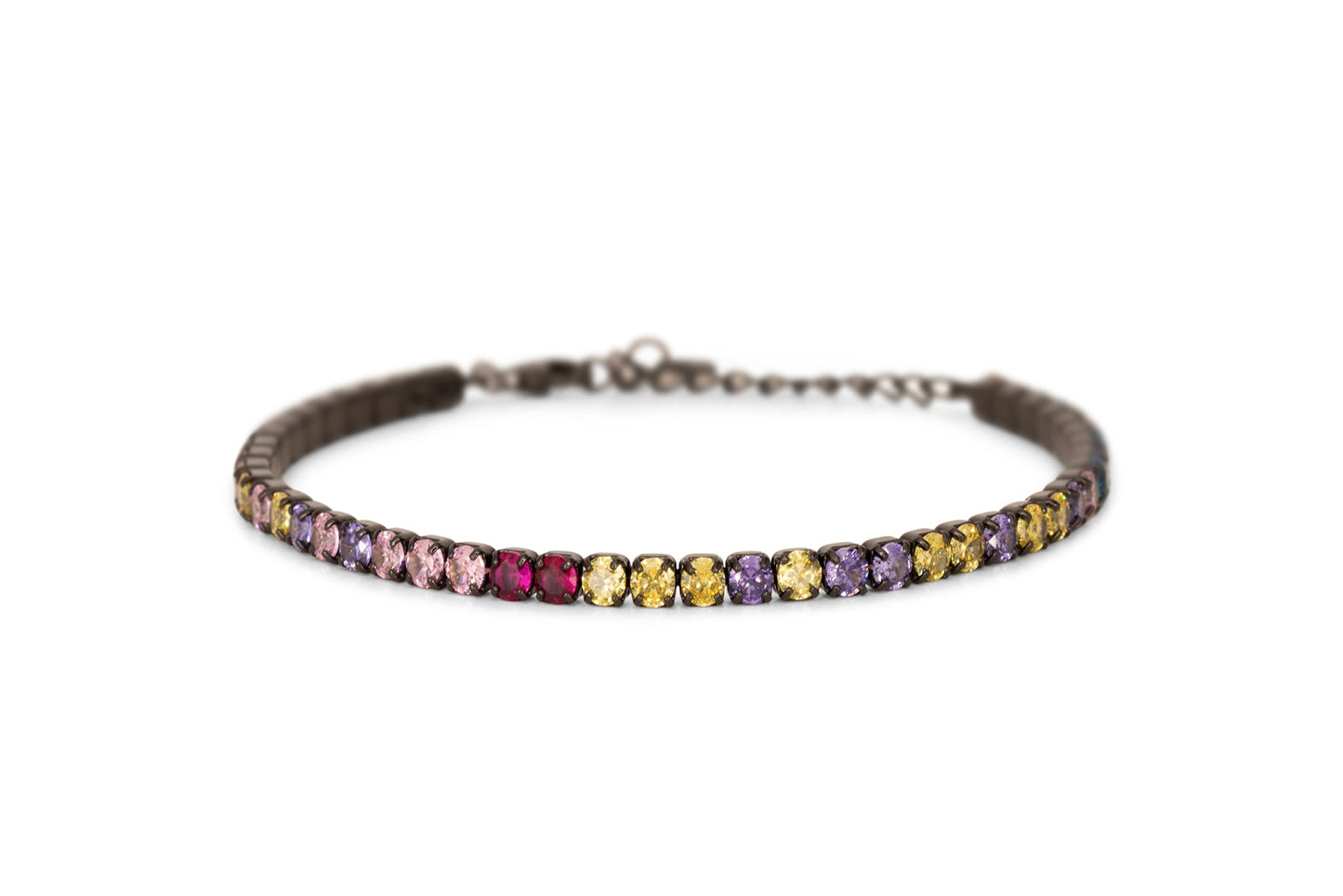 Bracciale Dilvdò Tennis 3mm Black Multicolor