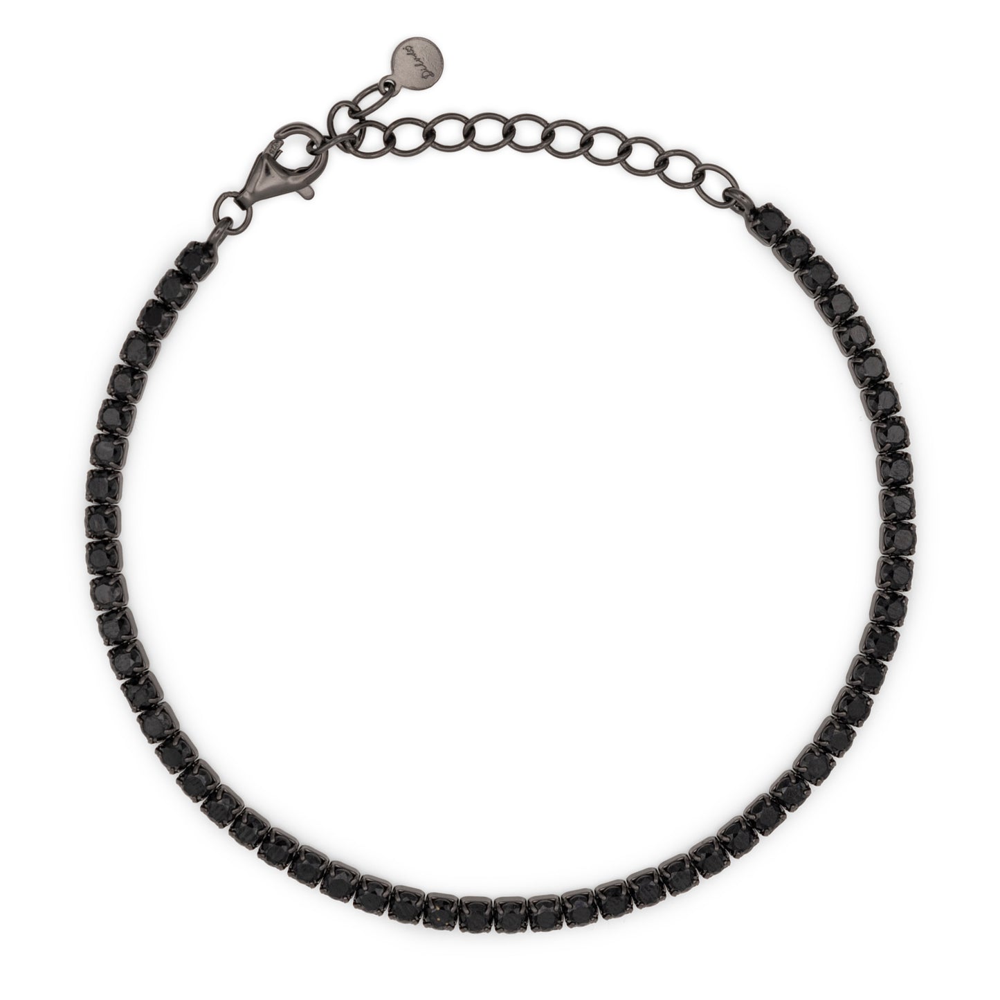 Bracciale Dilvdò Tennis 2.5mm Black Black