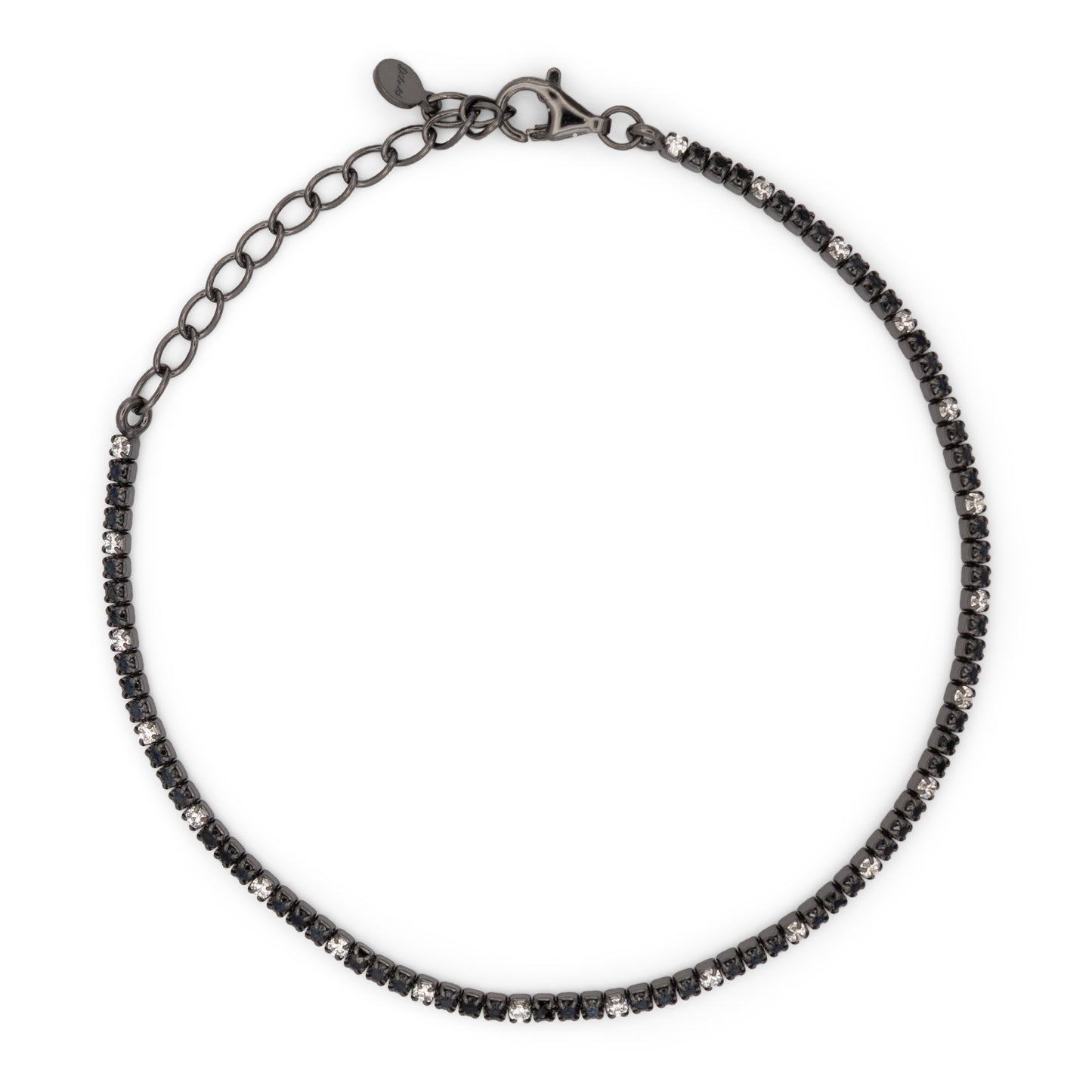 Bracciale Dilvdò Tennis 1.5mm Black Black & White