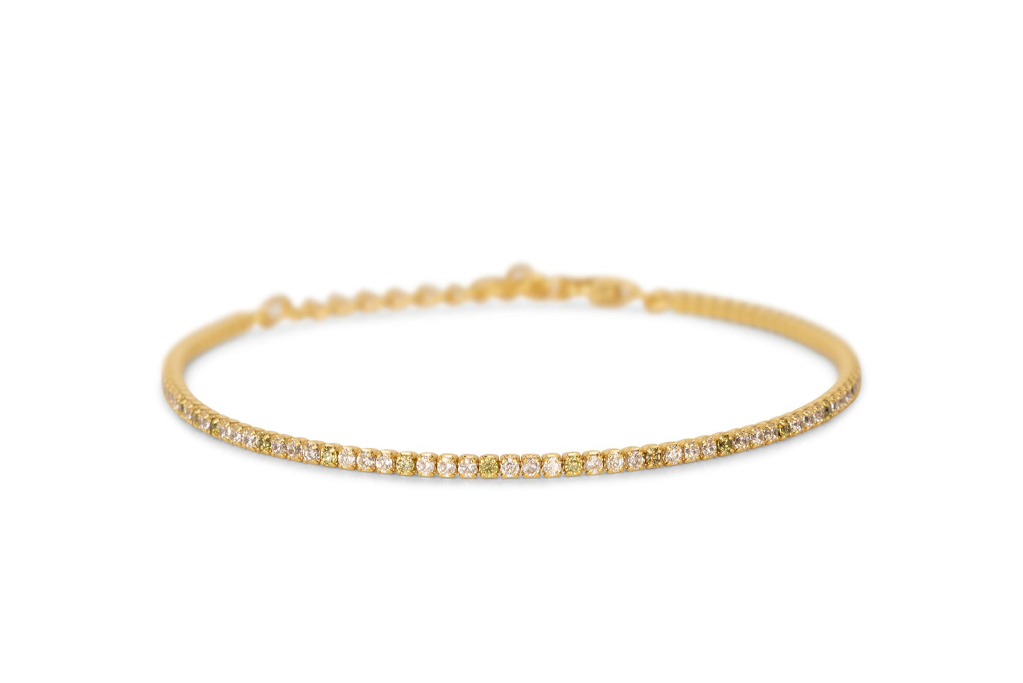 Bracciale Dilvdò Tennis 1.5mm Gold White & Lime
