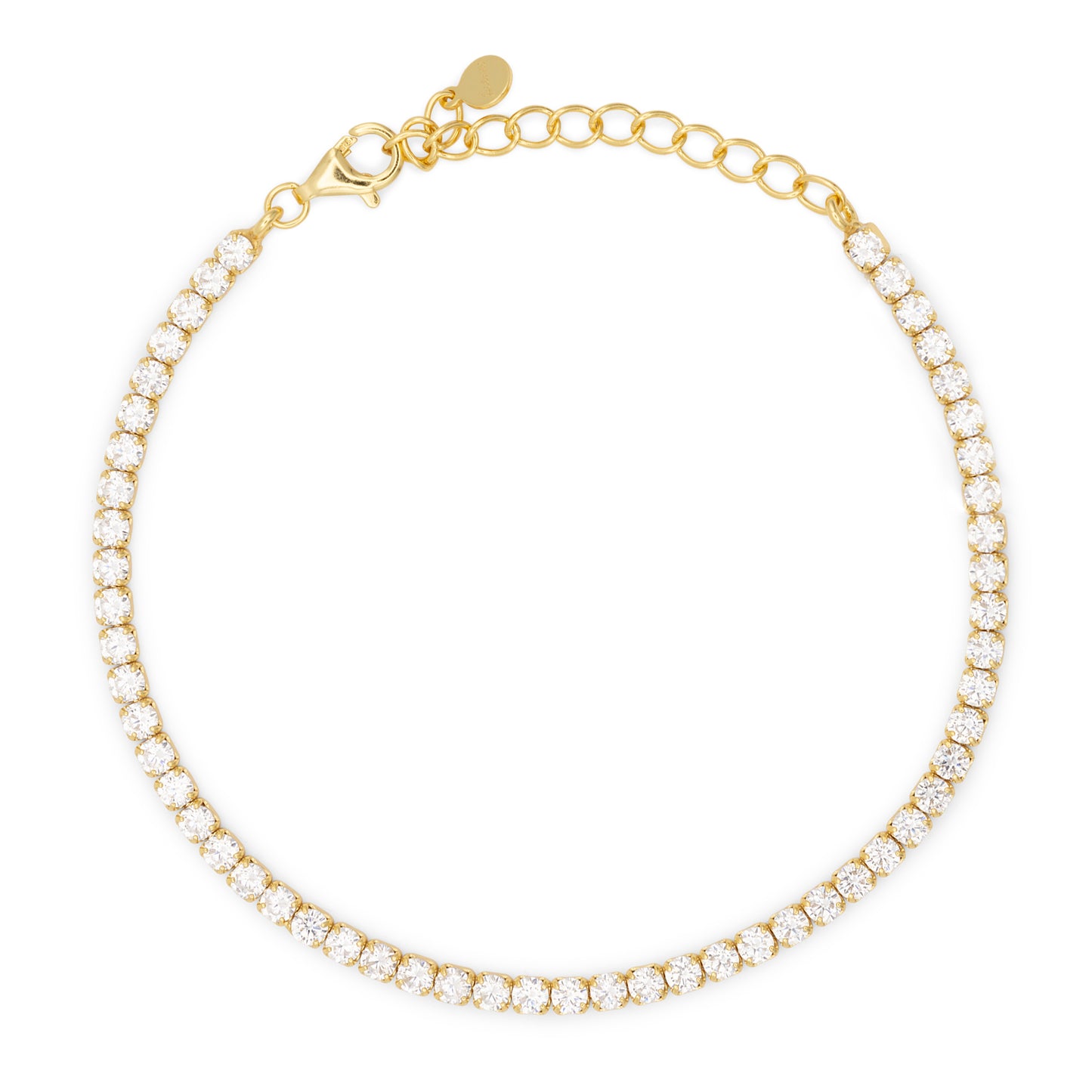 Bracciale Dilvdò Tennis 2.5mm Gold White