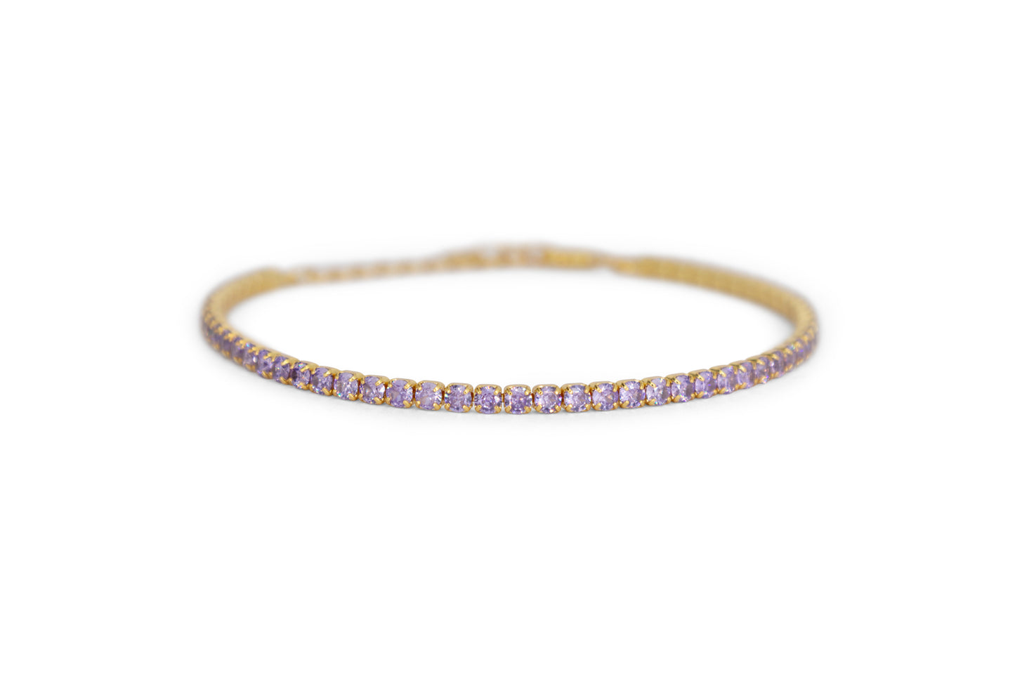 Bracciale Dilvdò Tennis 2.5mm Gold Lavender