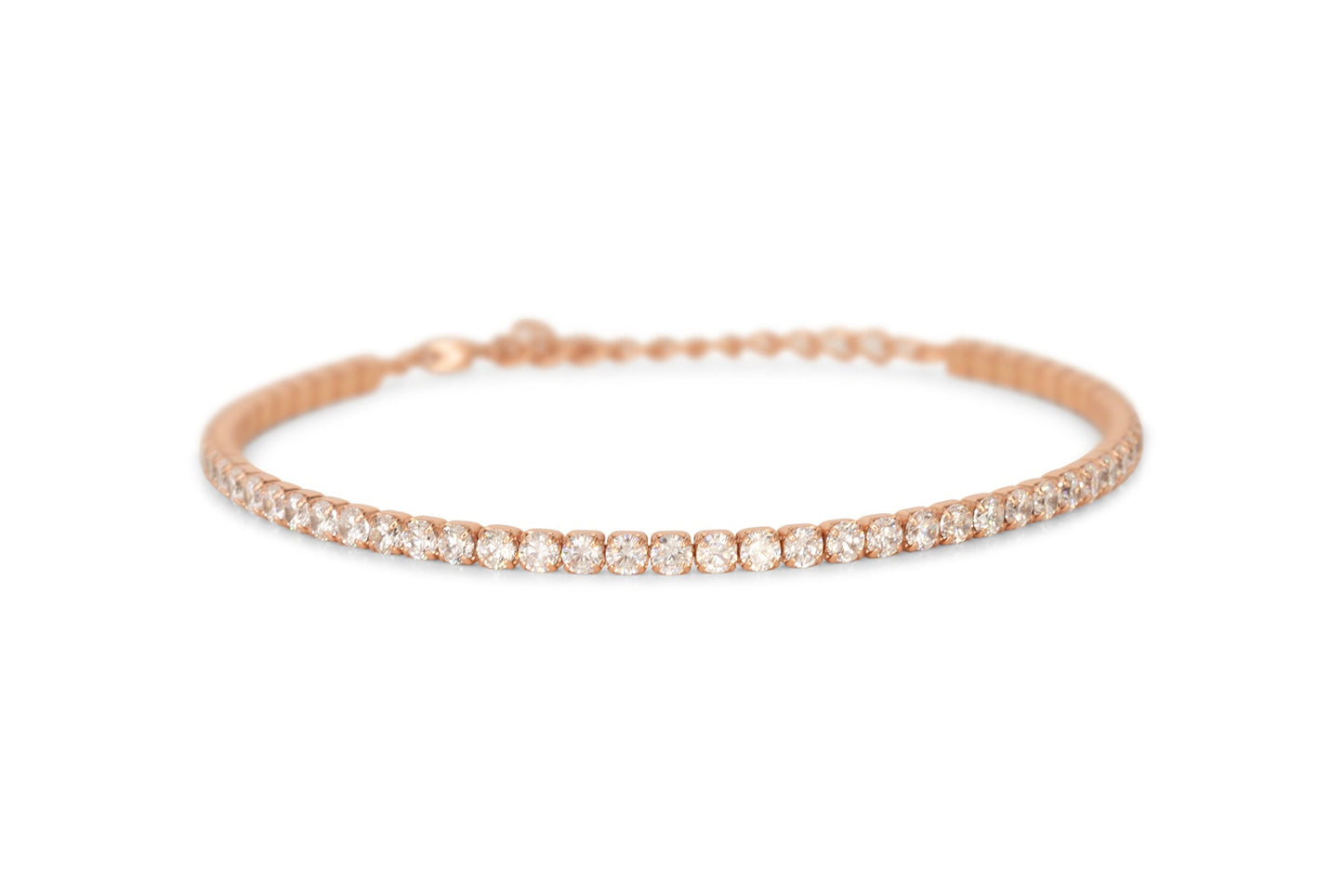 Bracciale Dilvdò Tennis 2.5mm Rosè White