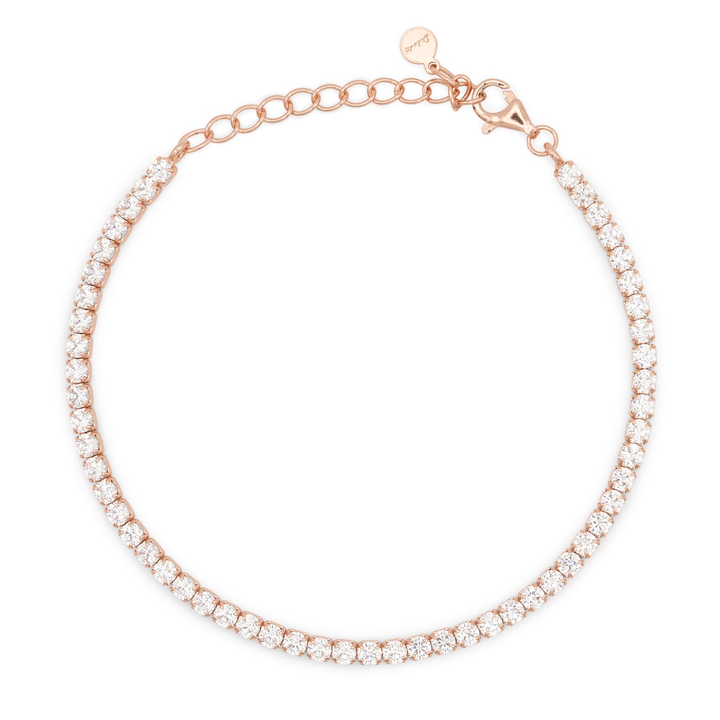 Bracciale Dilvdò Tennis 2.5mm Rosè White