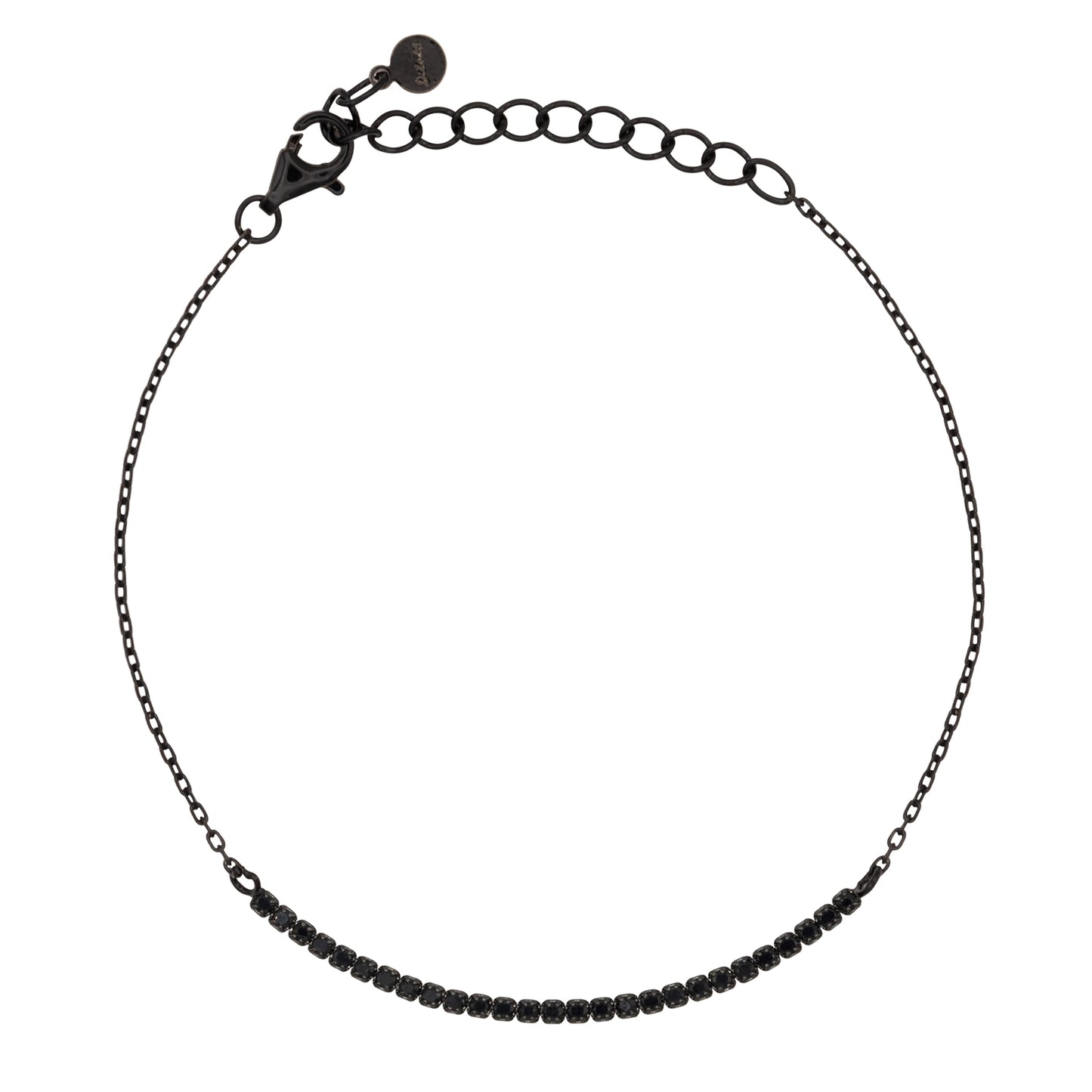Bracciale Half Light Dilvdò Tennis 1.5mm Black Black
