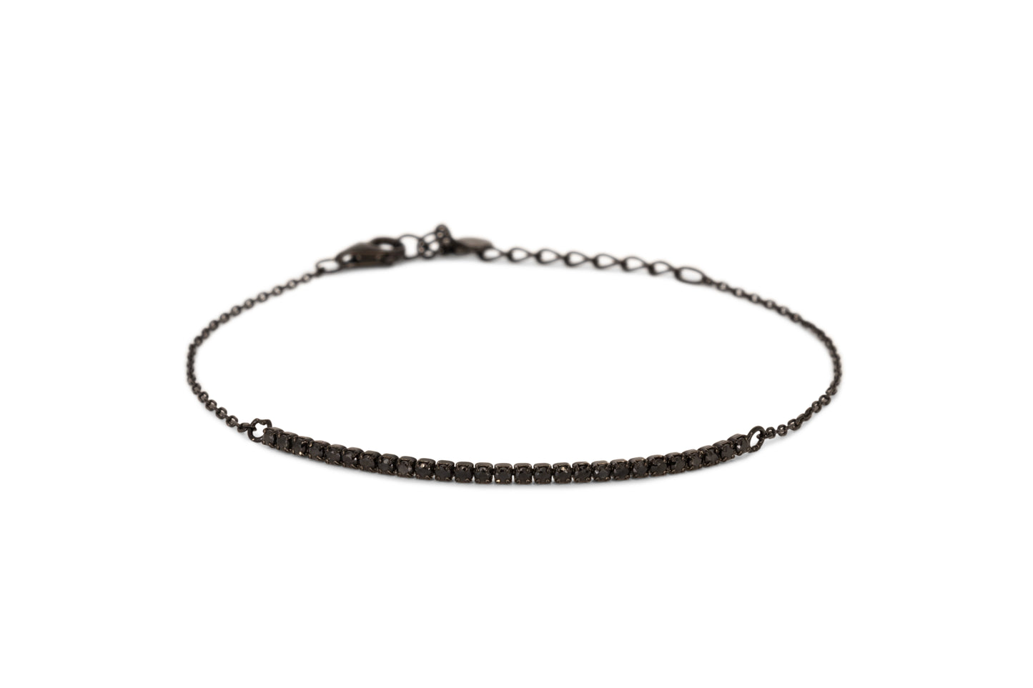 Bracciale Half Light Dilvdò Tennis 1.5mm Black Black