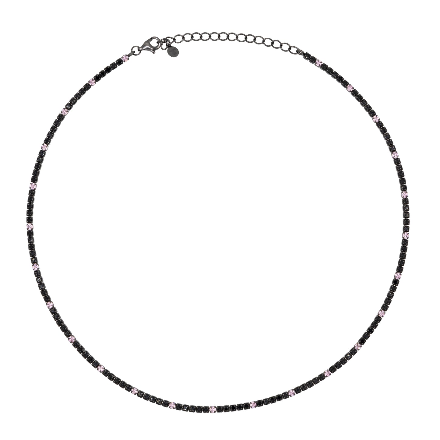 Chocker Dilvdò Tennis Black Black & Pink
