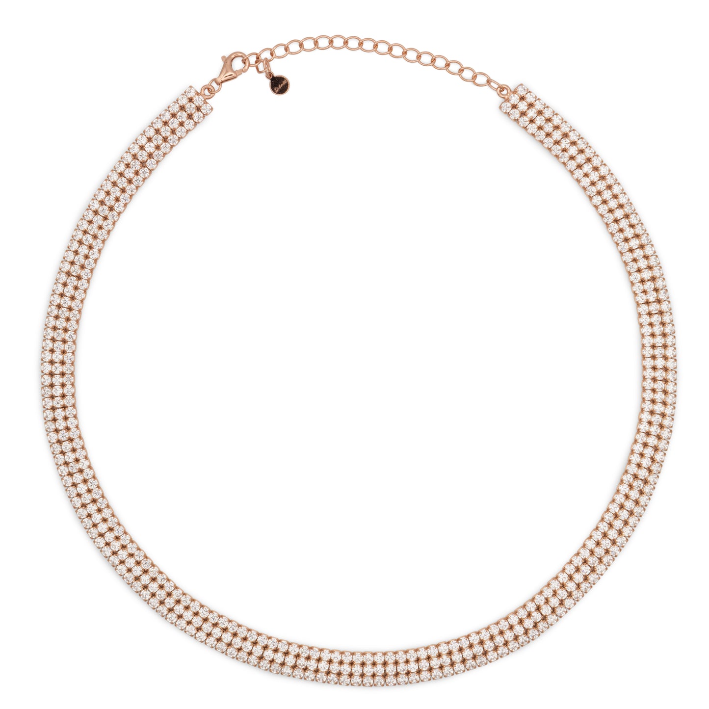 Chocker Dilvdò Triple Tennis Rosè White