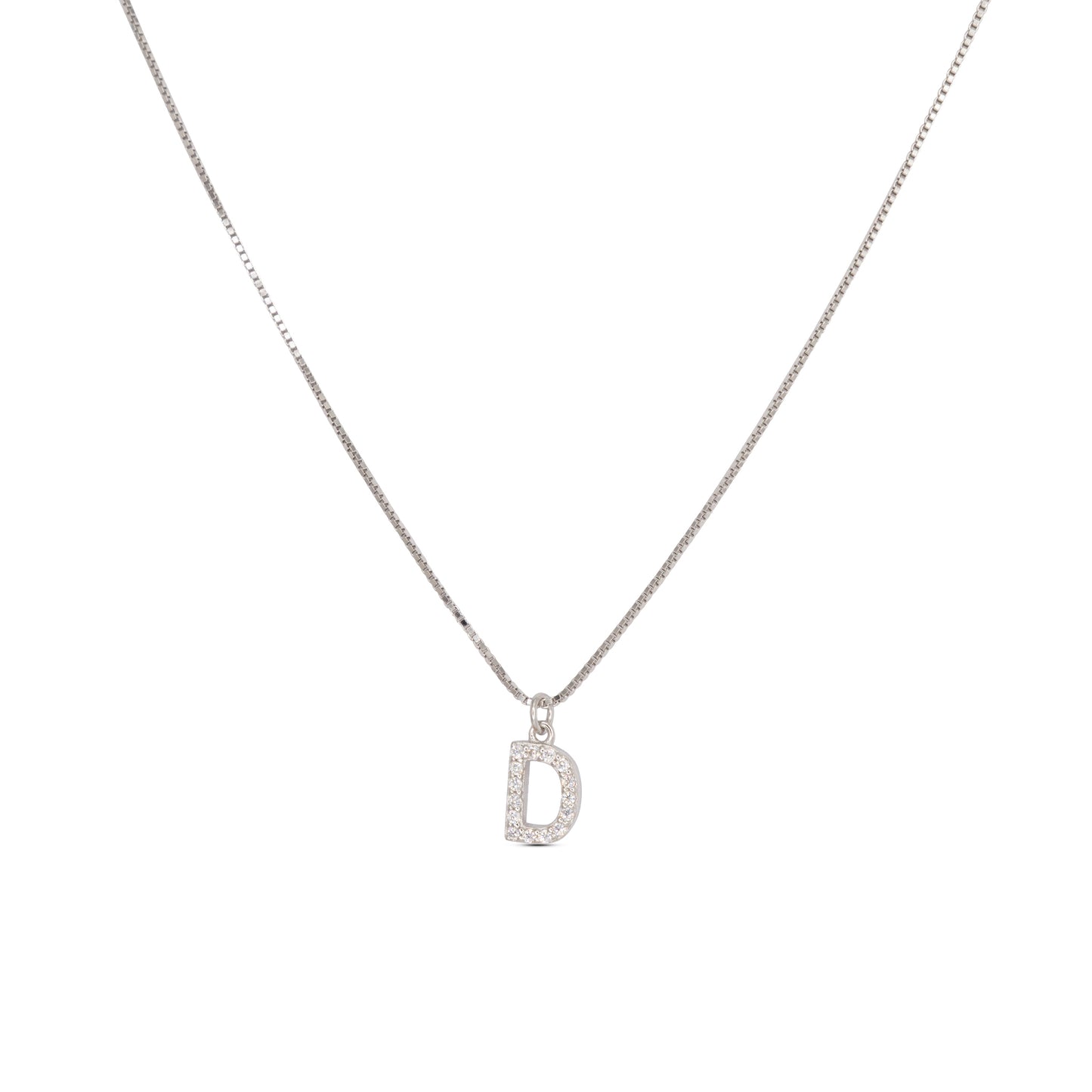 Initial Letters Necklace Dilvdò Gold White