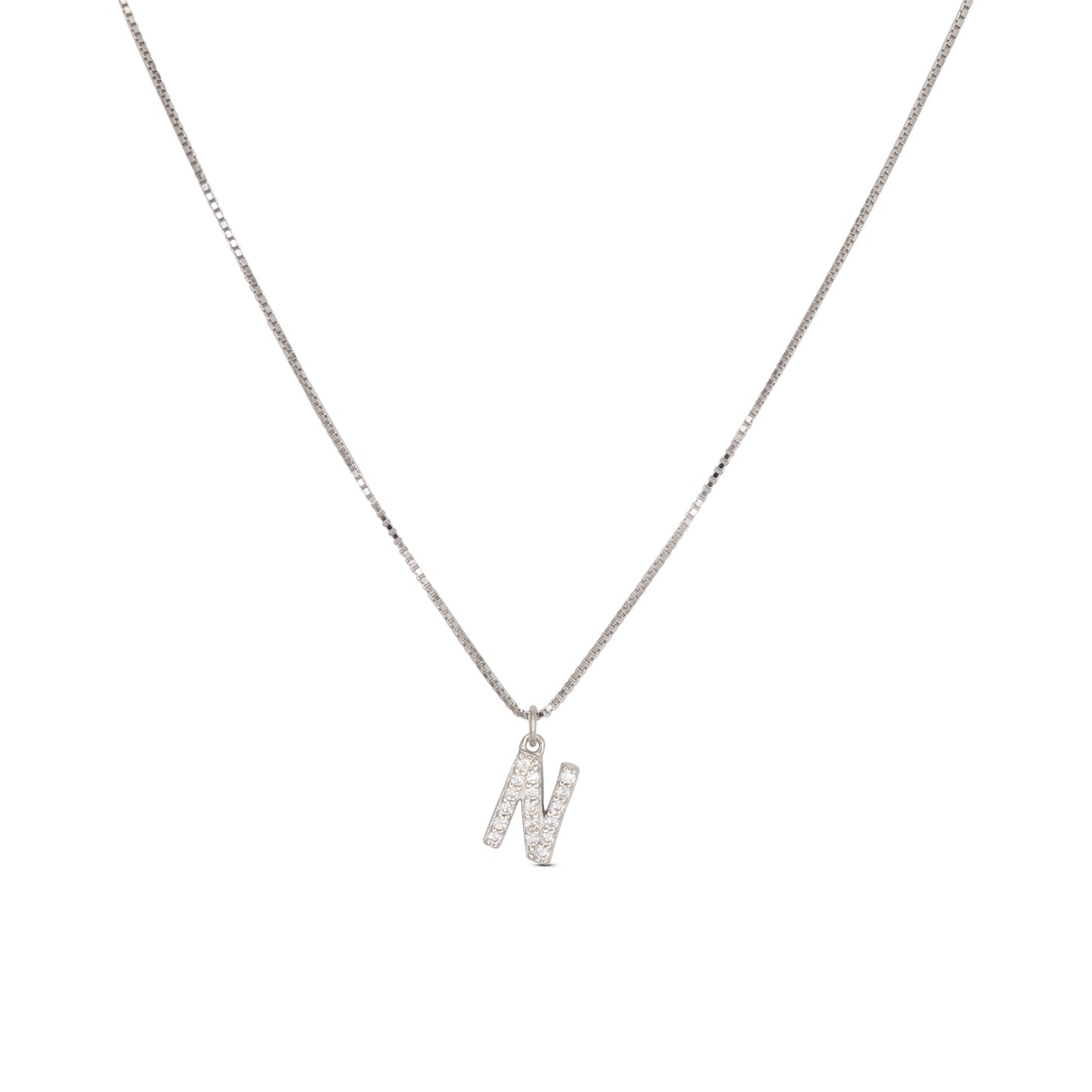 Initial Letters Necklace Dilvdò Gold White