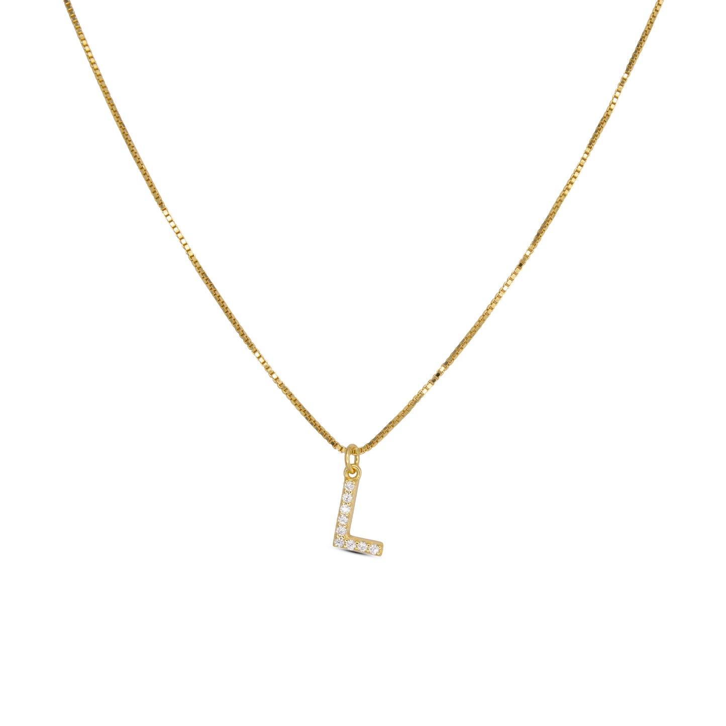 Initial Letters Necklace Dilvdò Silver White