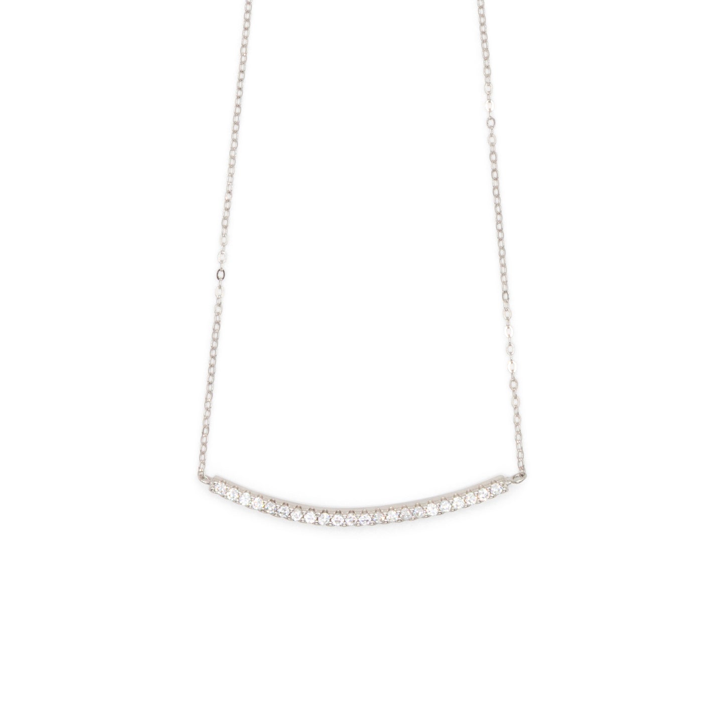 Necklace Dilvdò Half Light Silver White