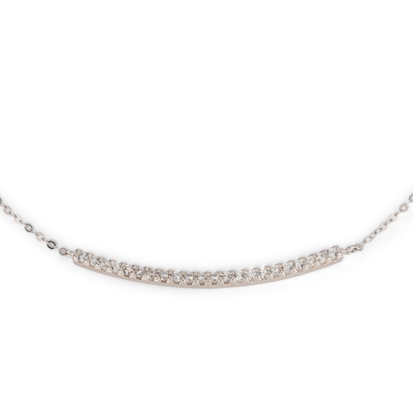 Necklace Dilvdò Half Light Silver White