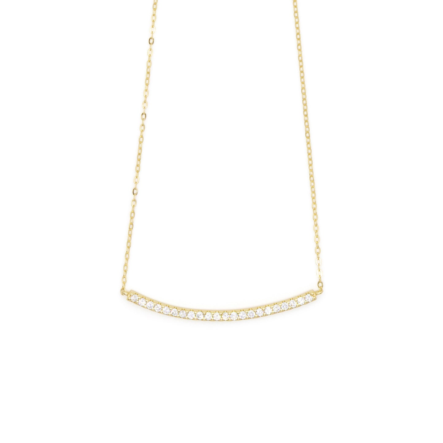 Necklace Dilvdò Half Light Gold White