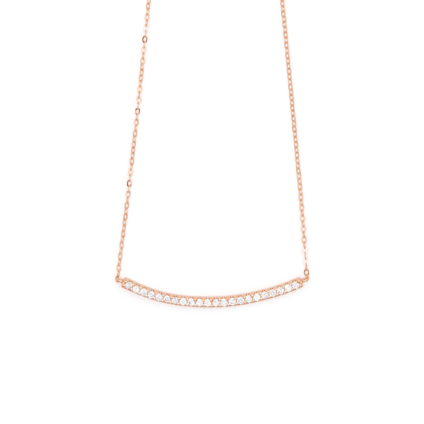 Necklace Dilvdò Half Light Rosè White