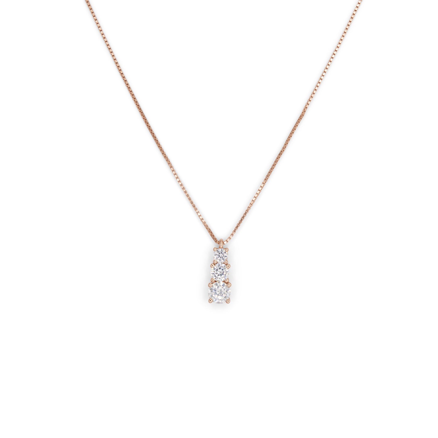 Pendant Degradè Necklace Dilvdò Point Light Gold White