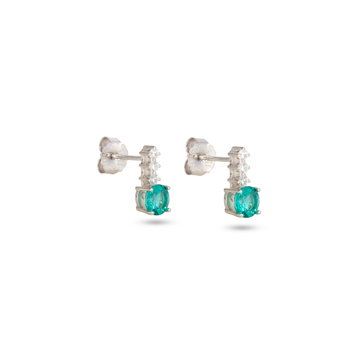 Drop Stud Earrings Dilvdò Silver Paraiba