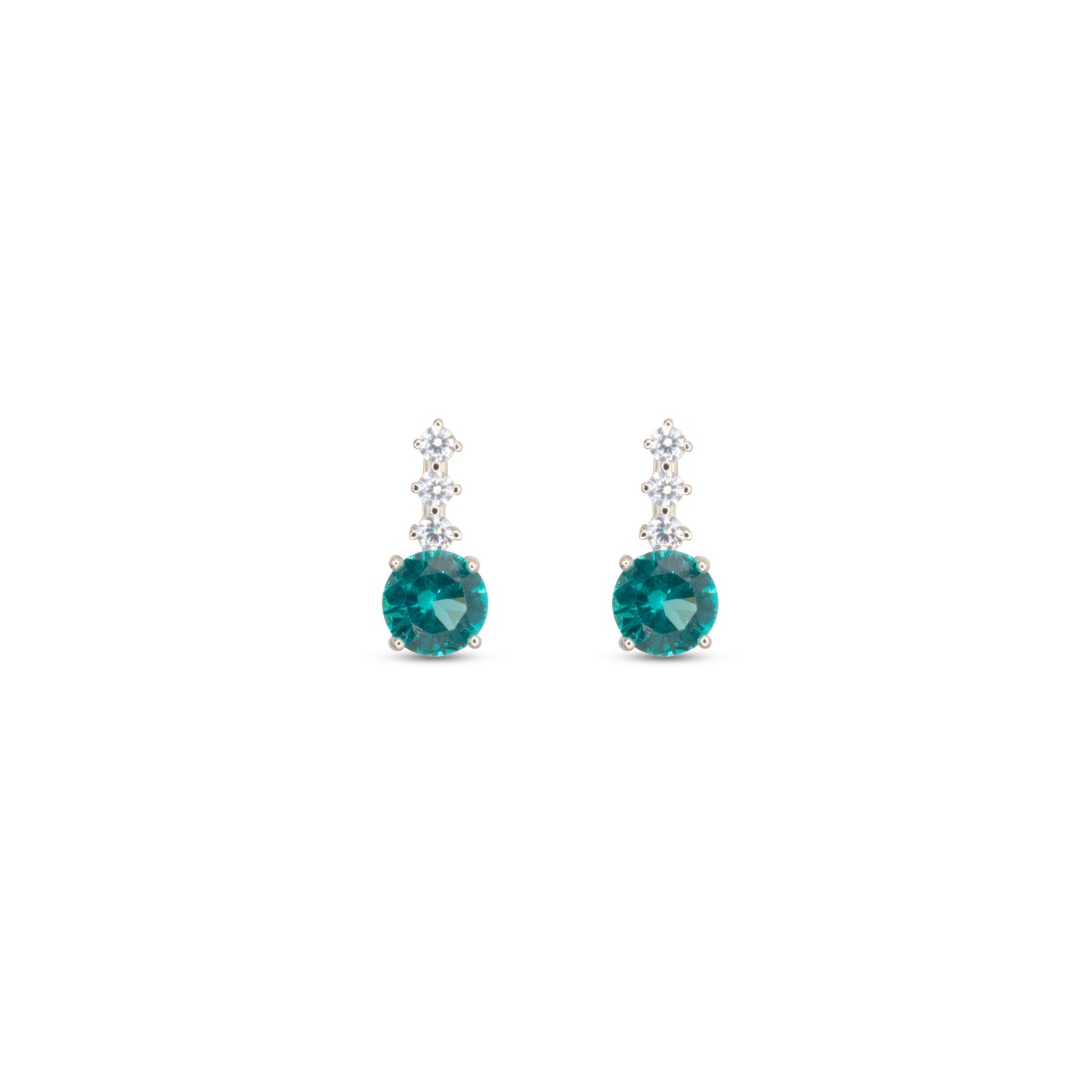 Drop Stud Earrings Dilvdò Silver Paraiba